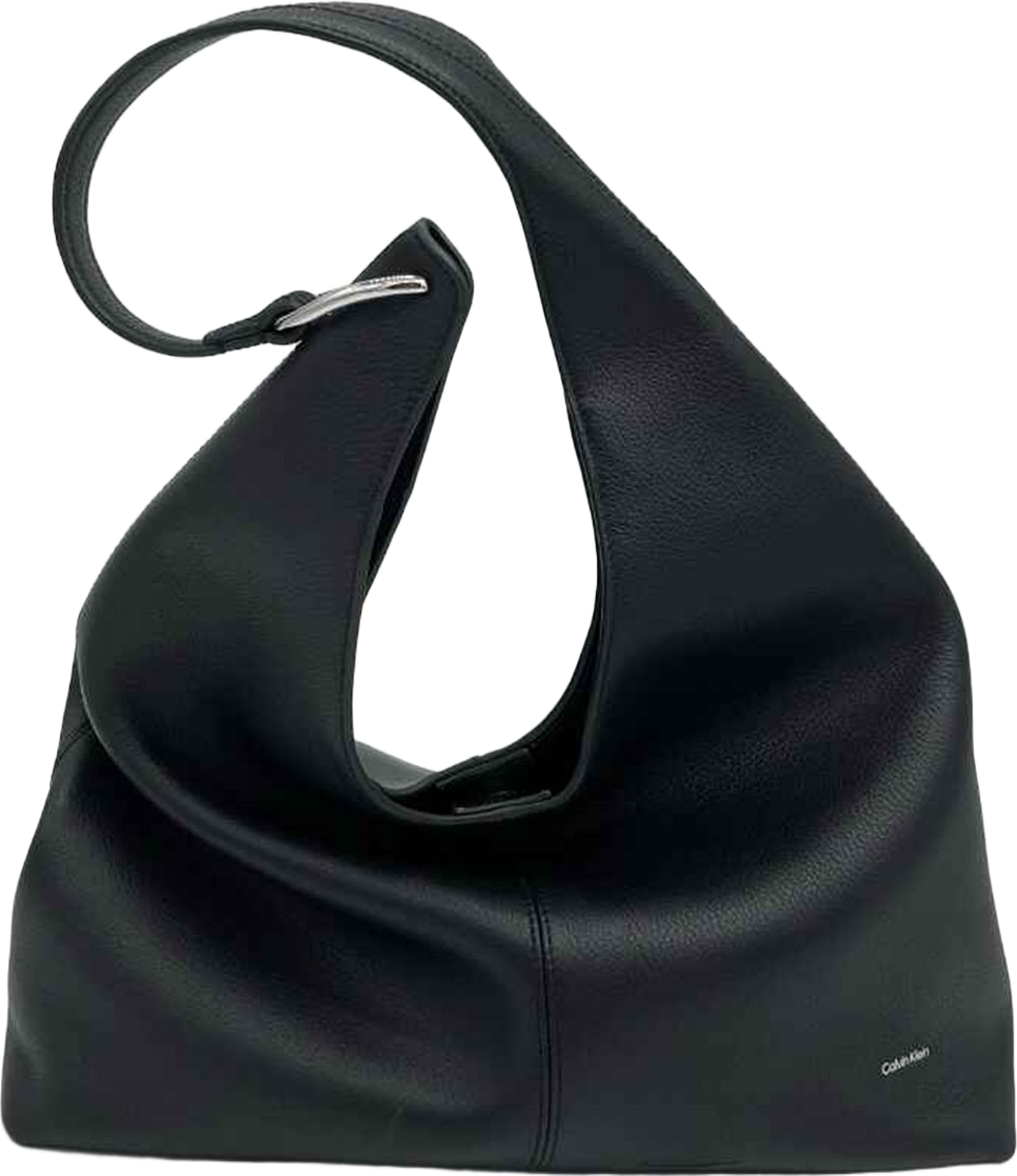 Slouchy Leather Shoulder Bag, från Calvin Klein, i färgen Black. Klicka för att öppna bilden i stort format