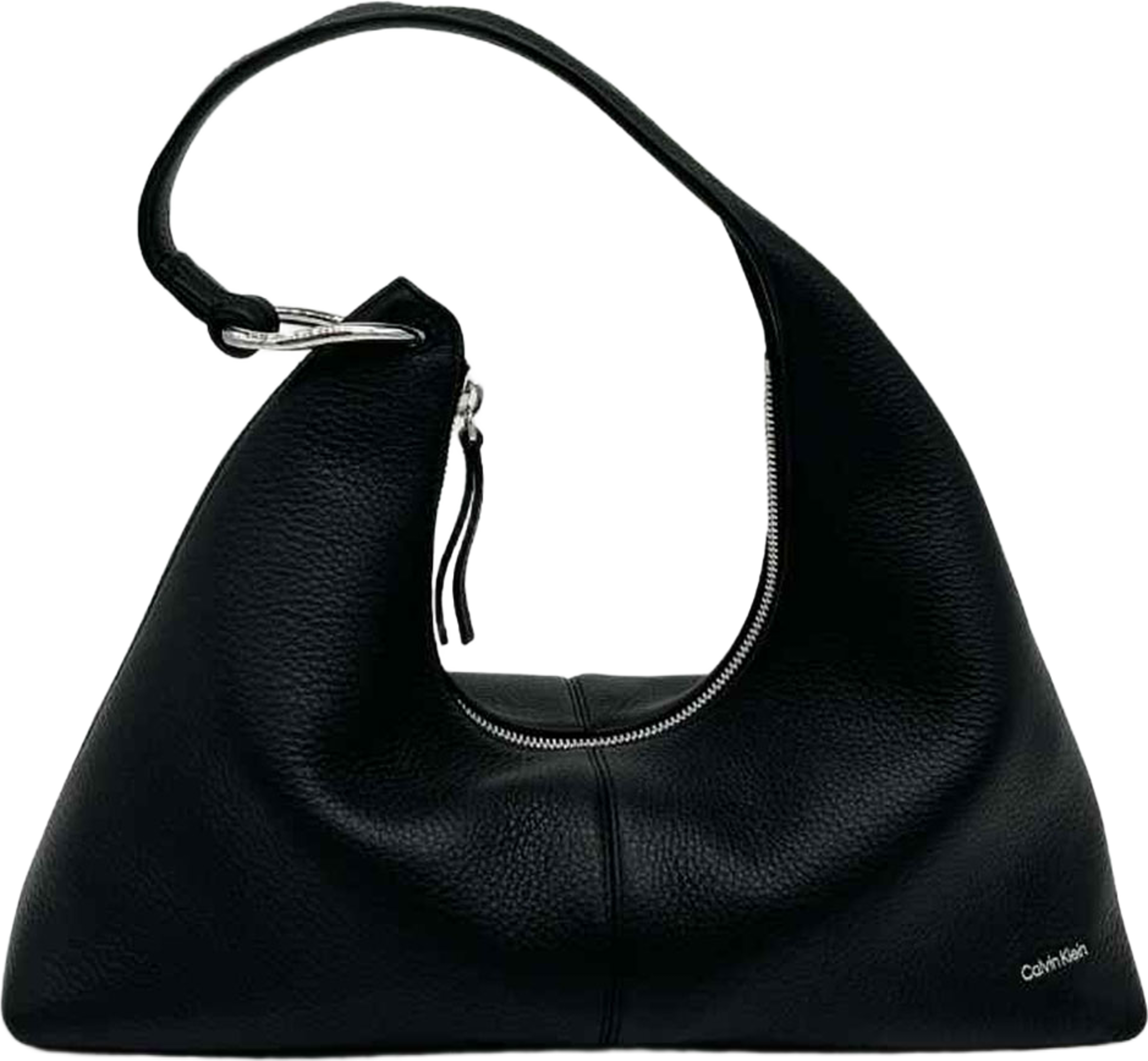 Slouchy Leather Shoulder Bag, från Calvin Klein, i färgen Black. Klicka för att öppna bilden i stort format