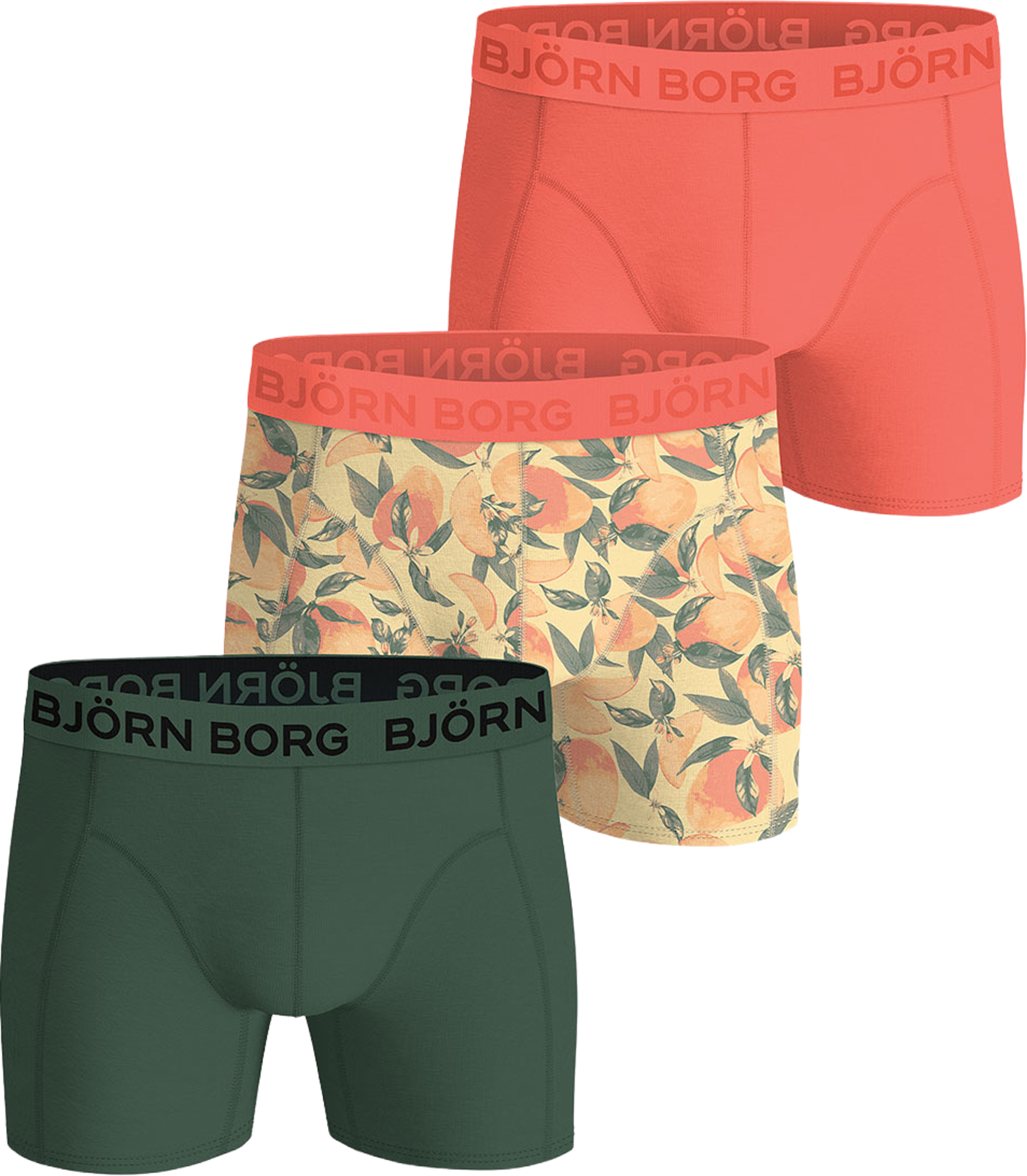 Cotton Stretch Boxer 3-Pack, från Björn Borg, i färgen Multipack 3. Klicka för att öppna bilden i stort format