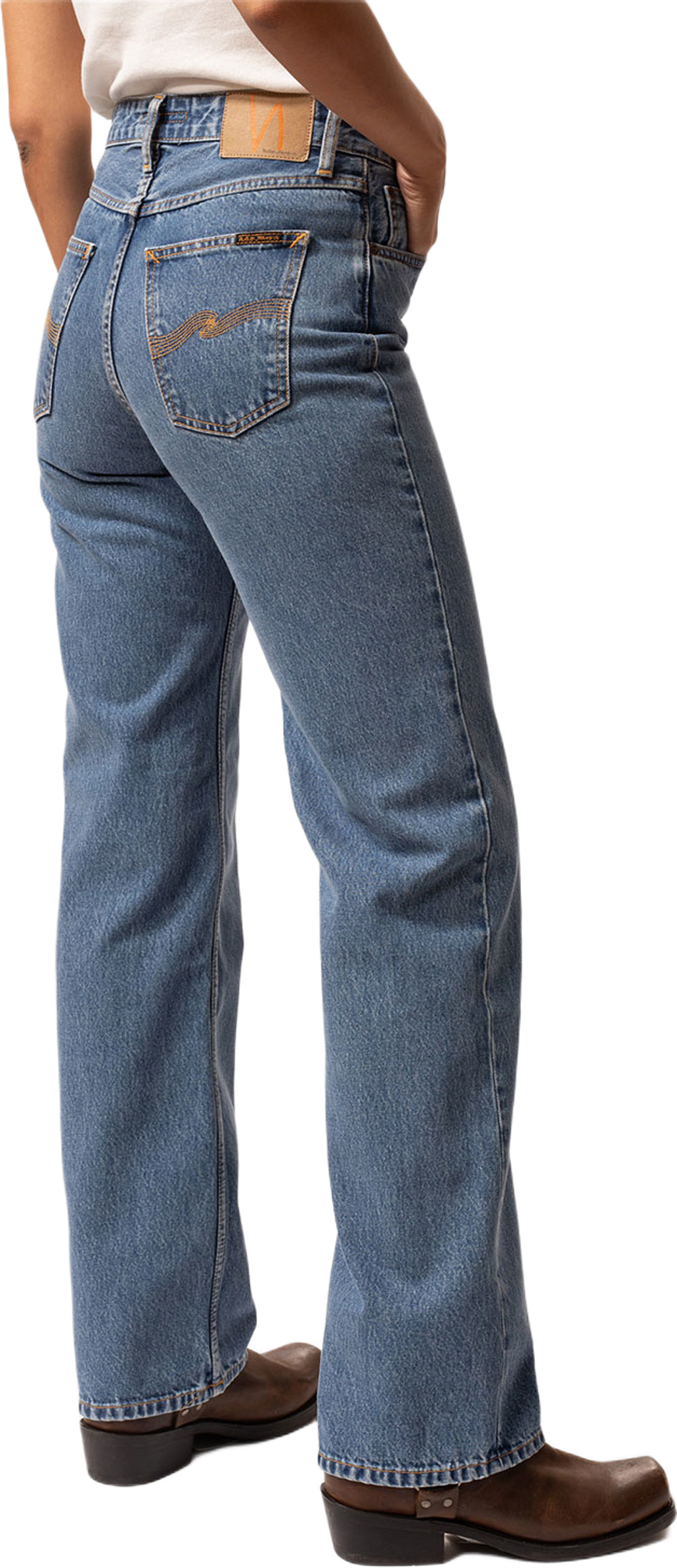 Clean Eileen Casual Blue, från Nudie Jeans, i färgen Casual Blue. Klicka för att öppna bilden i stort format