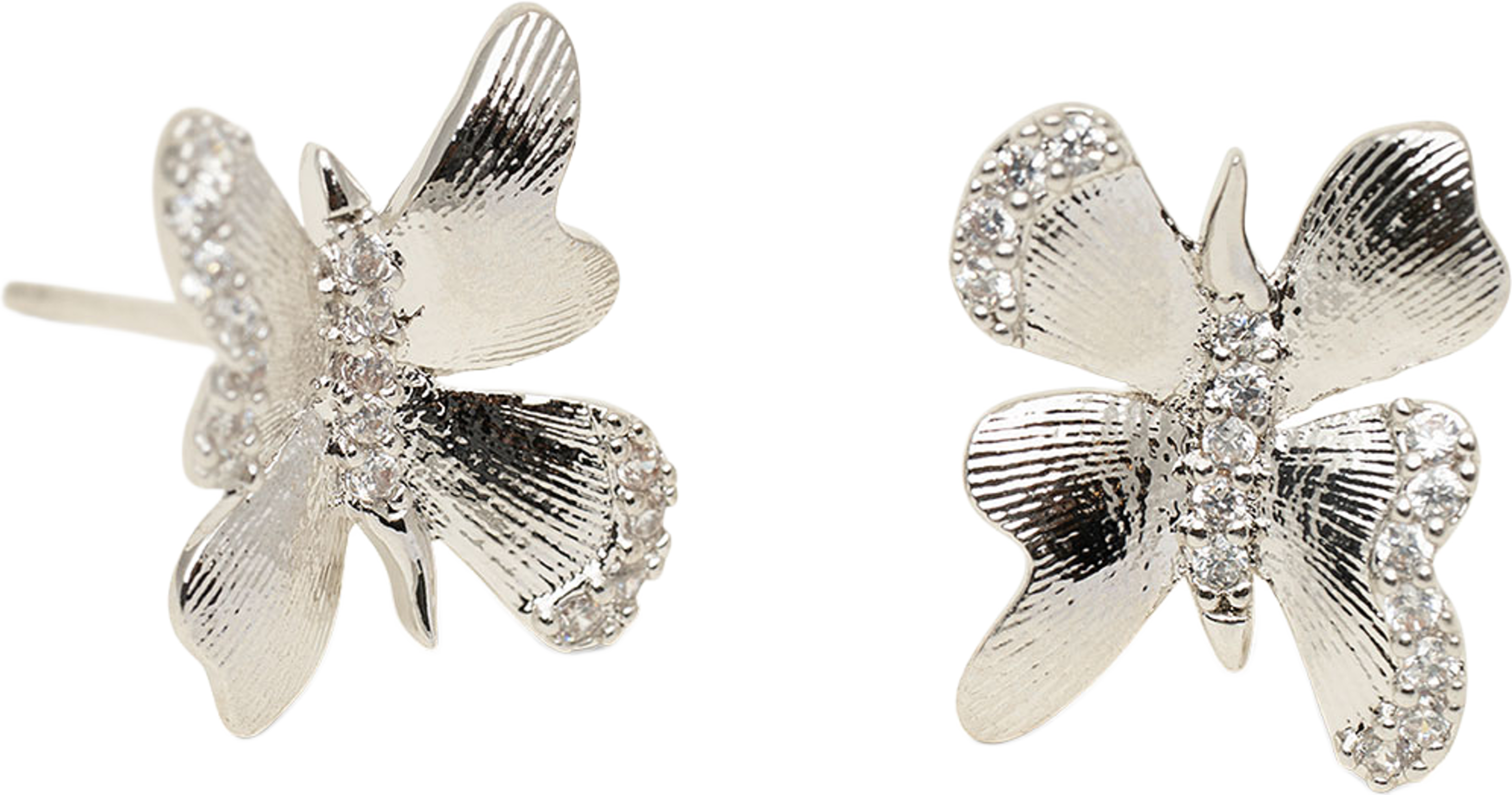 Brigitte Earrings, från Lily and Rose, i färgen Silver Crystal. Klicka för att öppna bilden i stort format