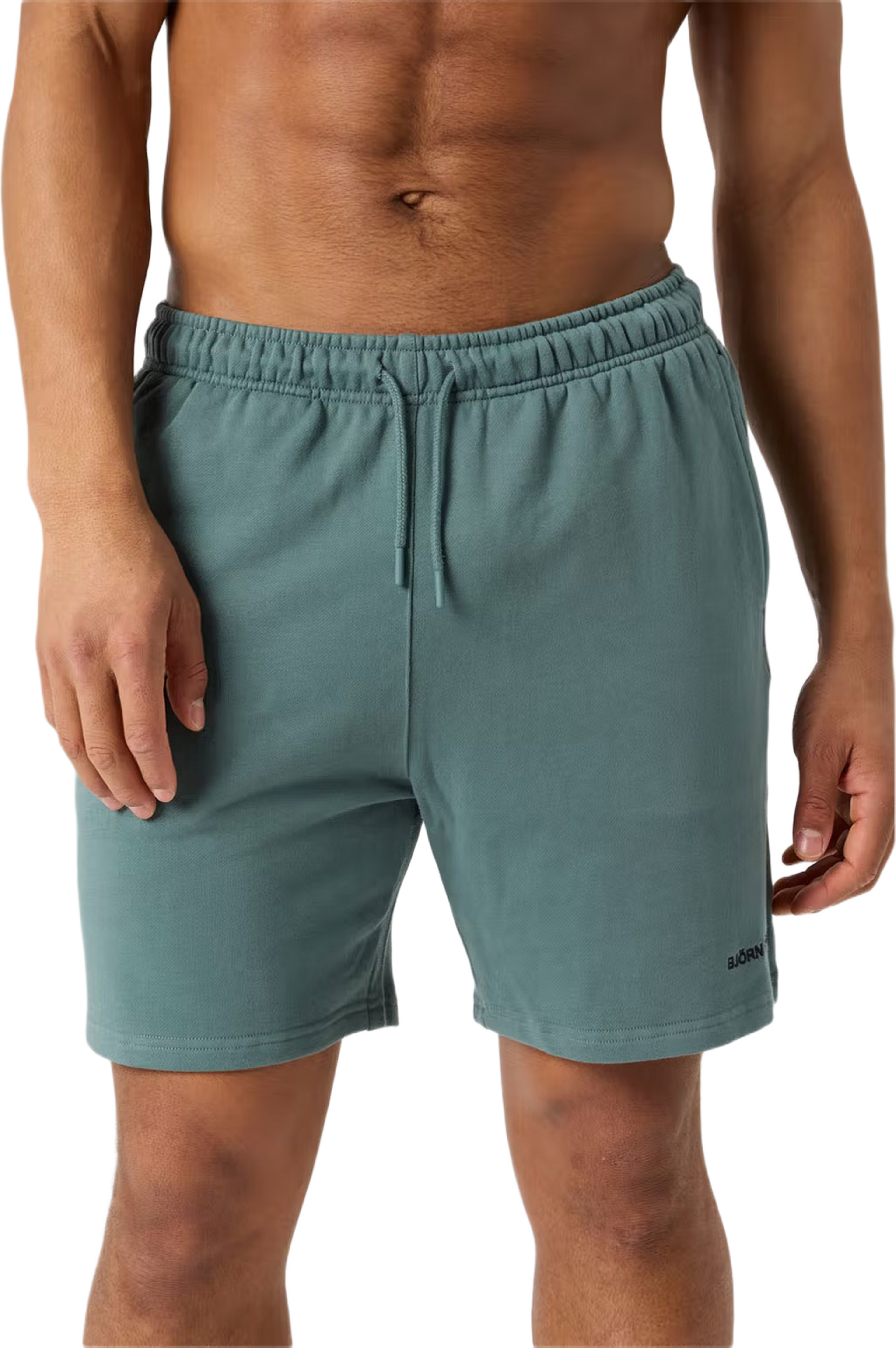 Borg Classic Sweatshorts, från Björn Borg, i färgen Balsam Green. Klicka för att öppna bilden i stort format