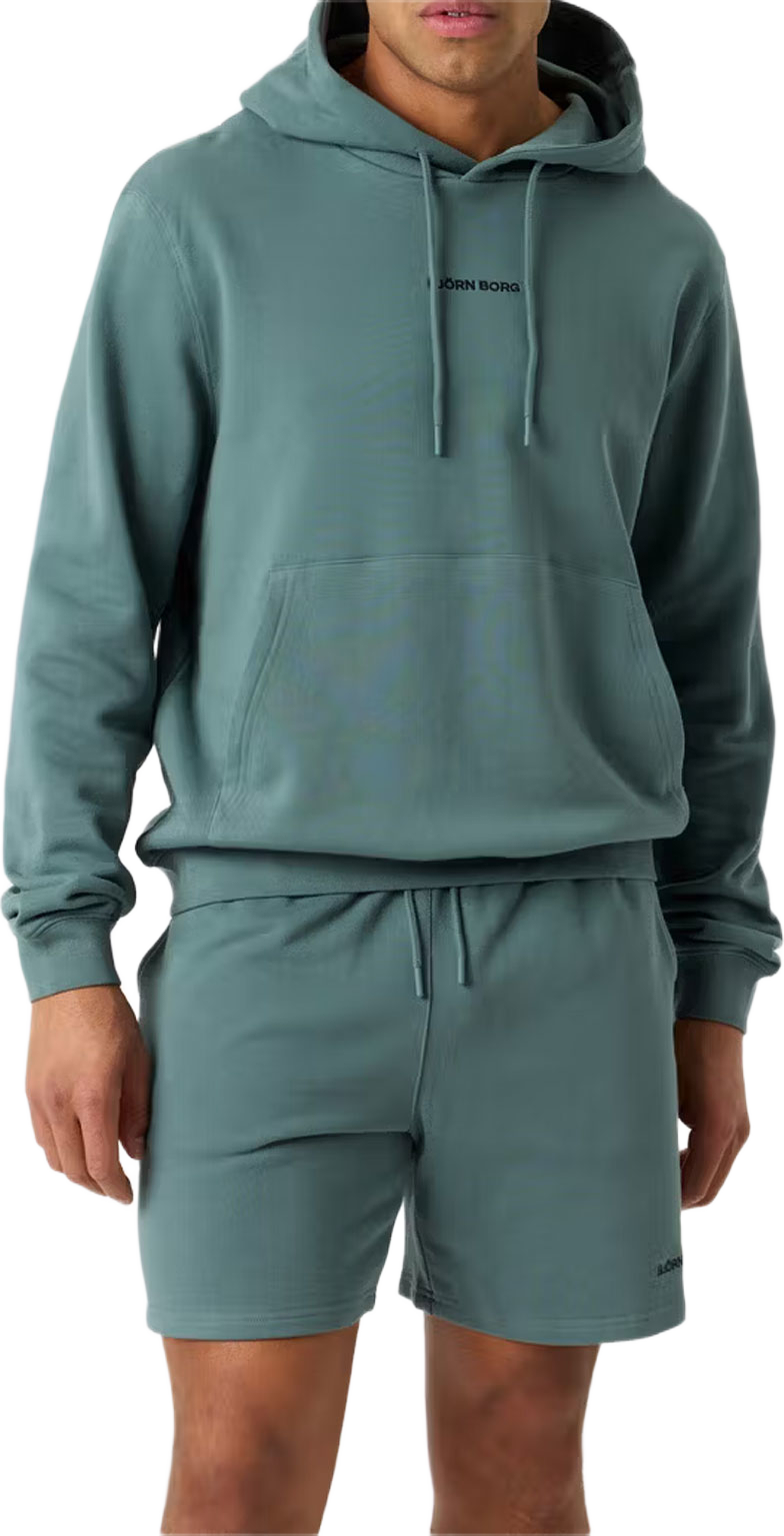 Borg Classic Hoodie, från Björn Borg, i färgen Balsam Green. Klicka för att öppna bilden i stort format