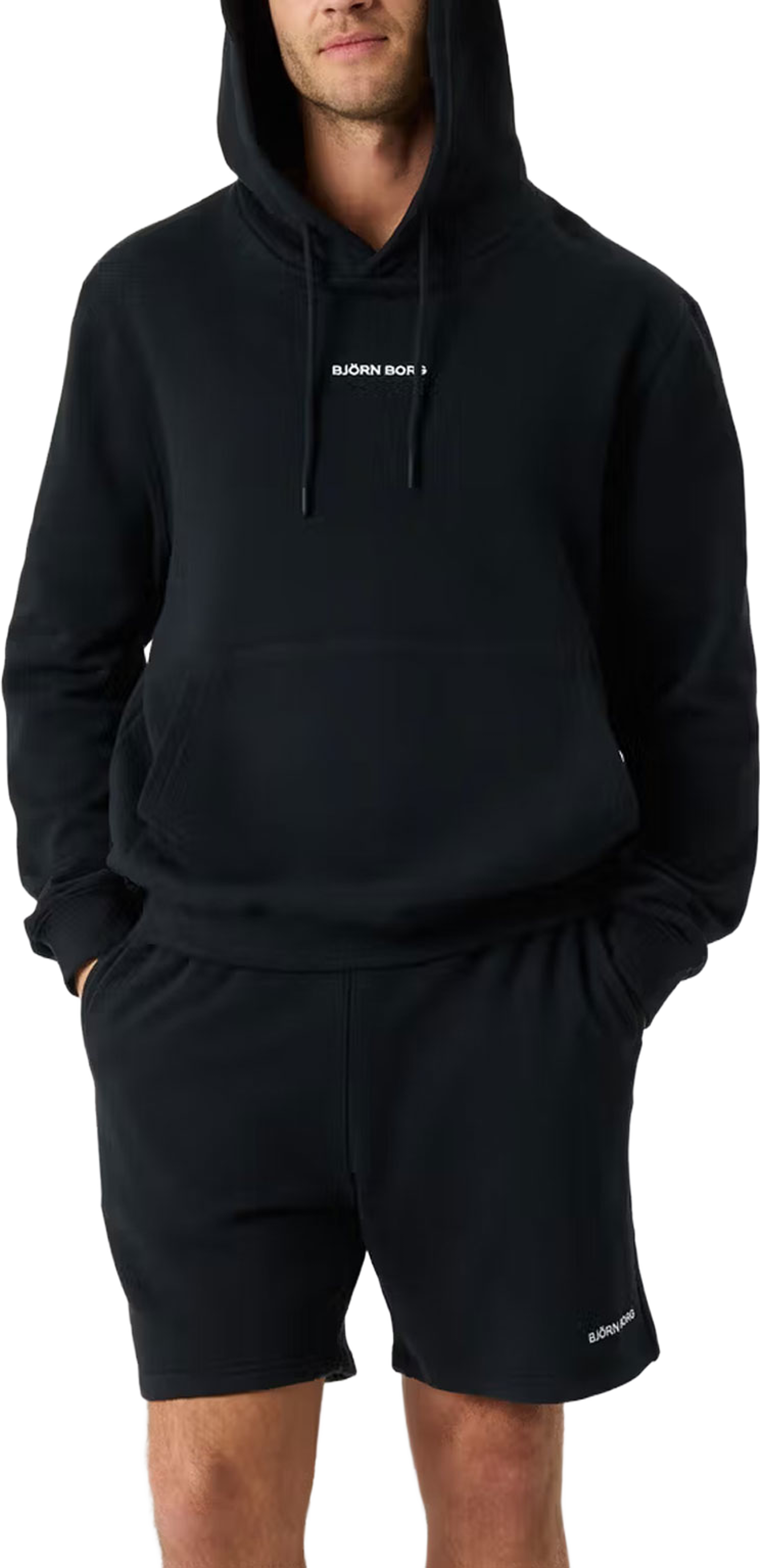 Borg Classic Hoodie, från Björn Borg, i färgen Black Beauty. Klicka för att öppna bilden i stort format