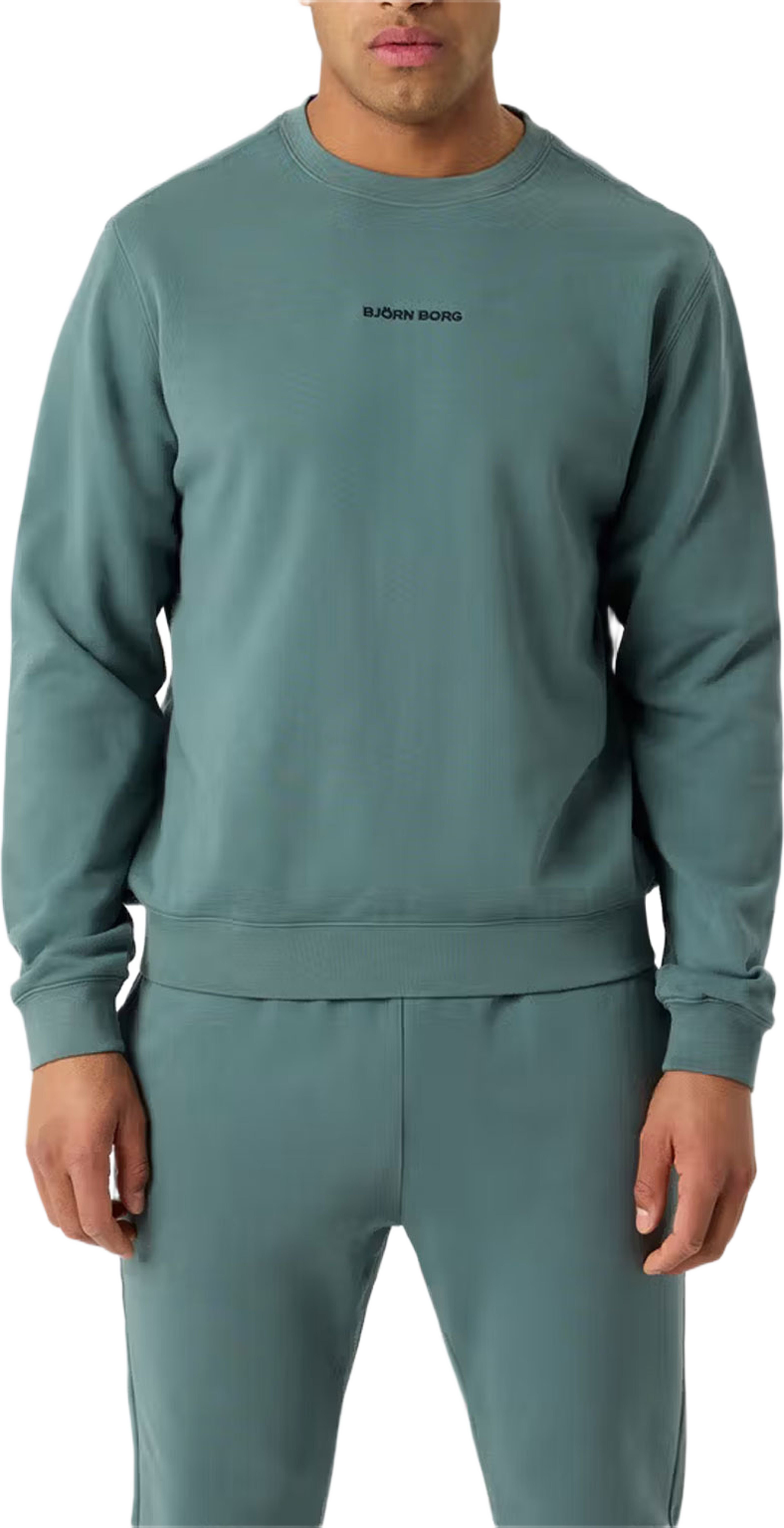 Borg Classic Sweatshirt, från Björn Borg, i färgen Balsam Green. Klicka för att öppna bilden i stort format