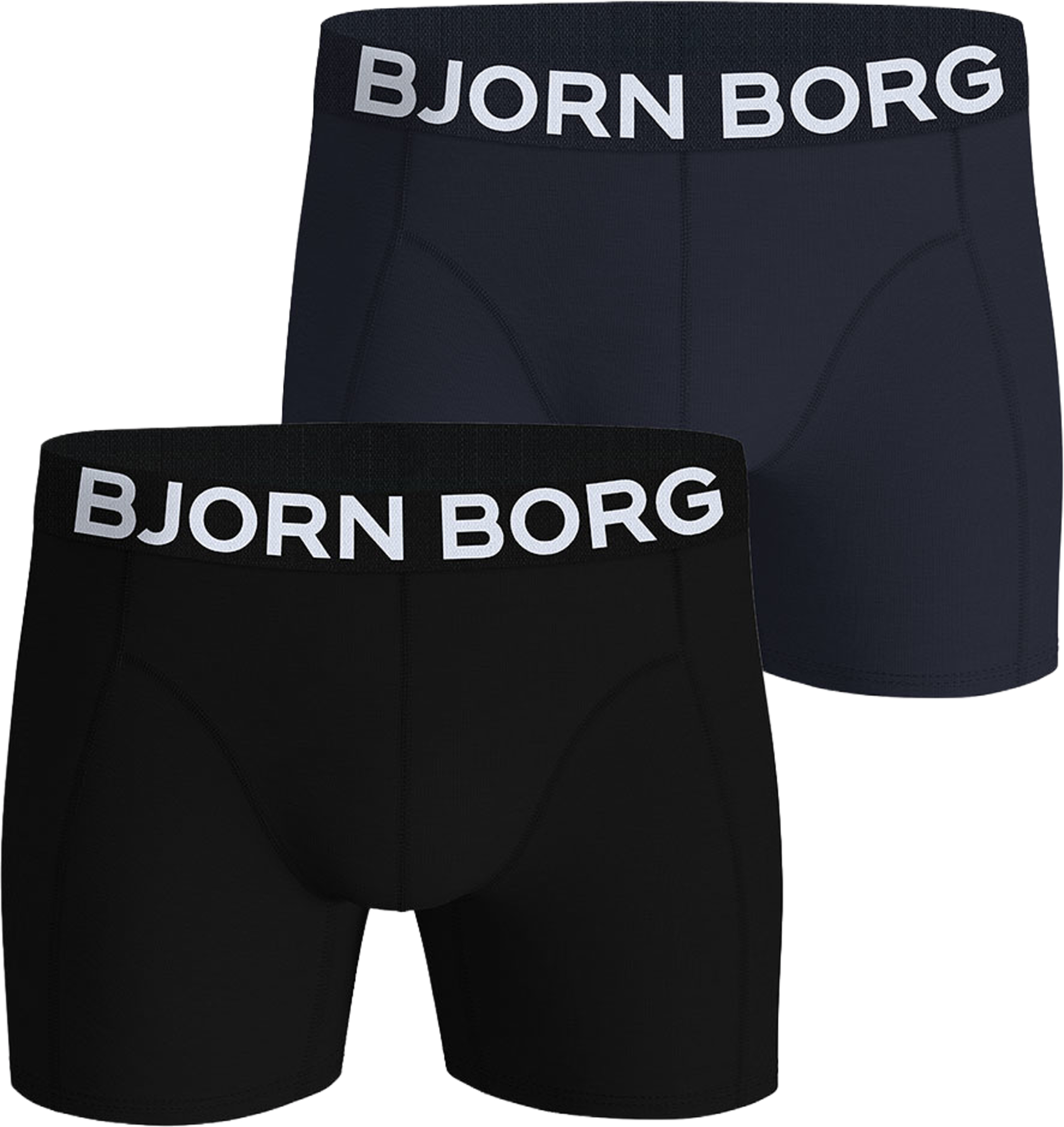Organic Cotton Stretch Boxer 2-Pack, från Björn Borg, i färgen Multipack 3. Klicka för att öppna bilden i stort format
