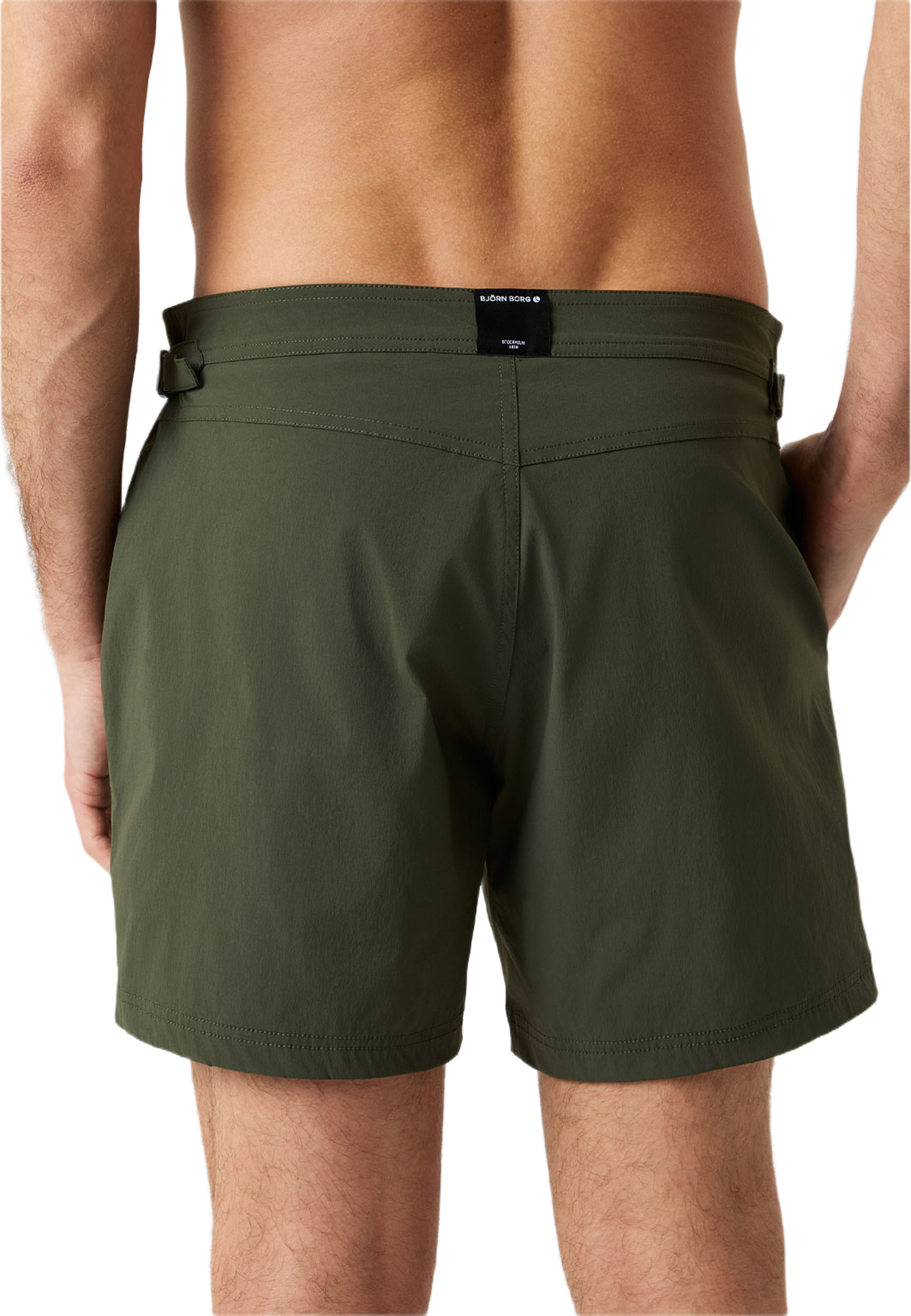 Borg Tailored Swim Shorts, från Björn Borg, i färgen Forest Night. Klicka för att öppna bilden i stort format