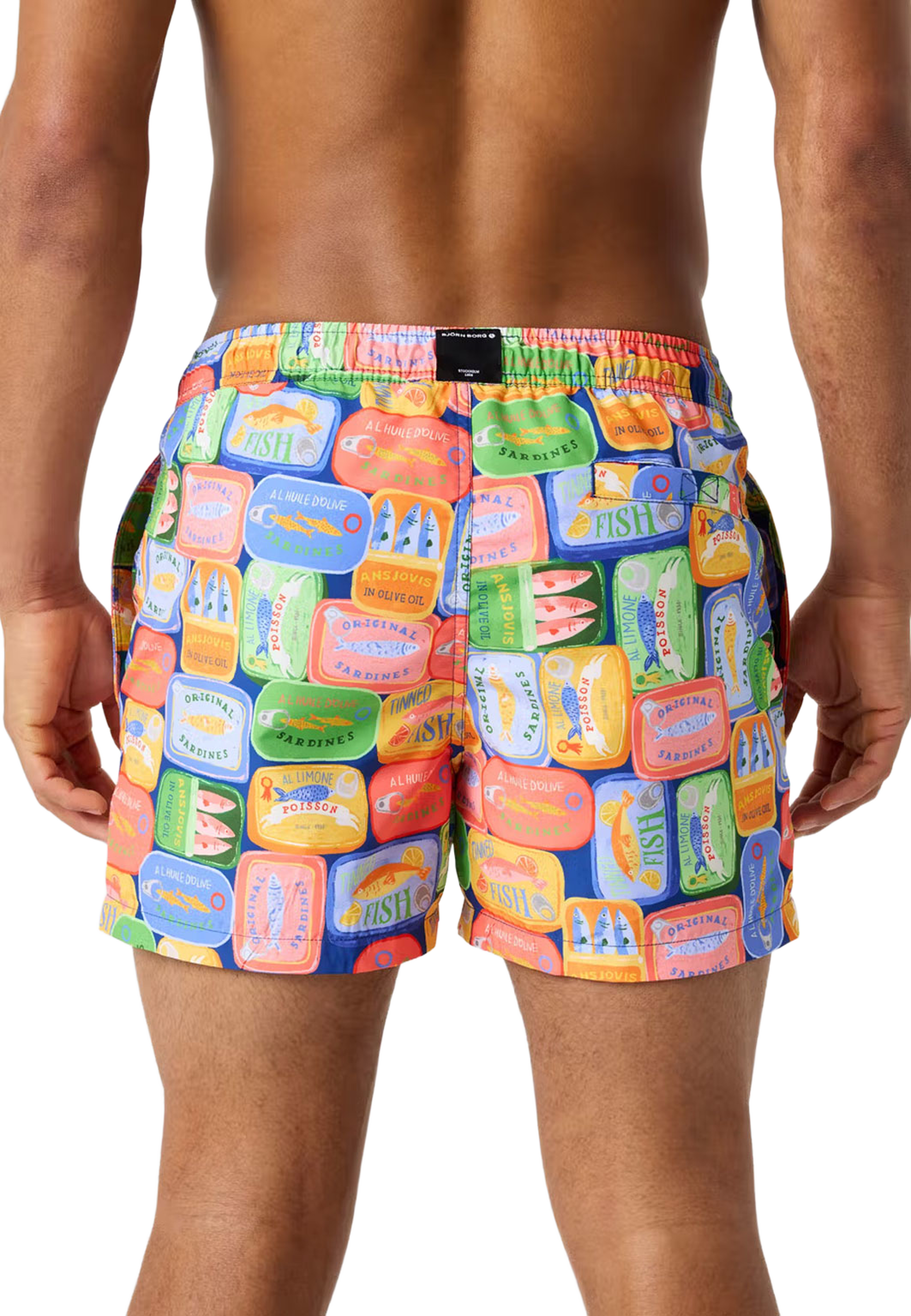 Borg Print Swim Shorts, från Björn Borg, i färgen Bb Sardines 1. Klicka för att öppna bilden i stort format