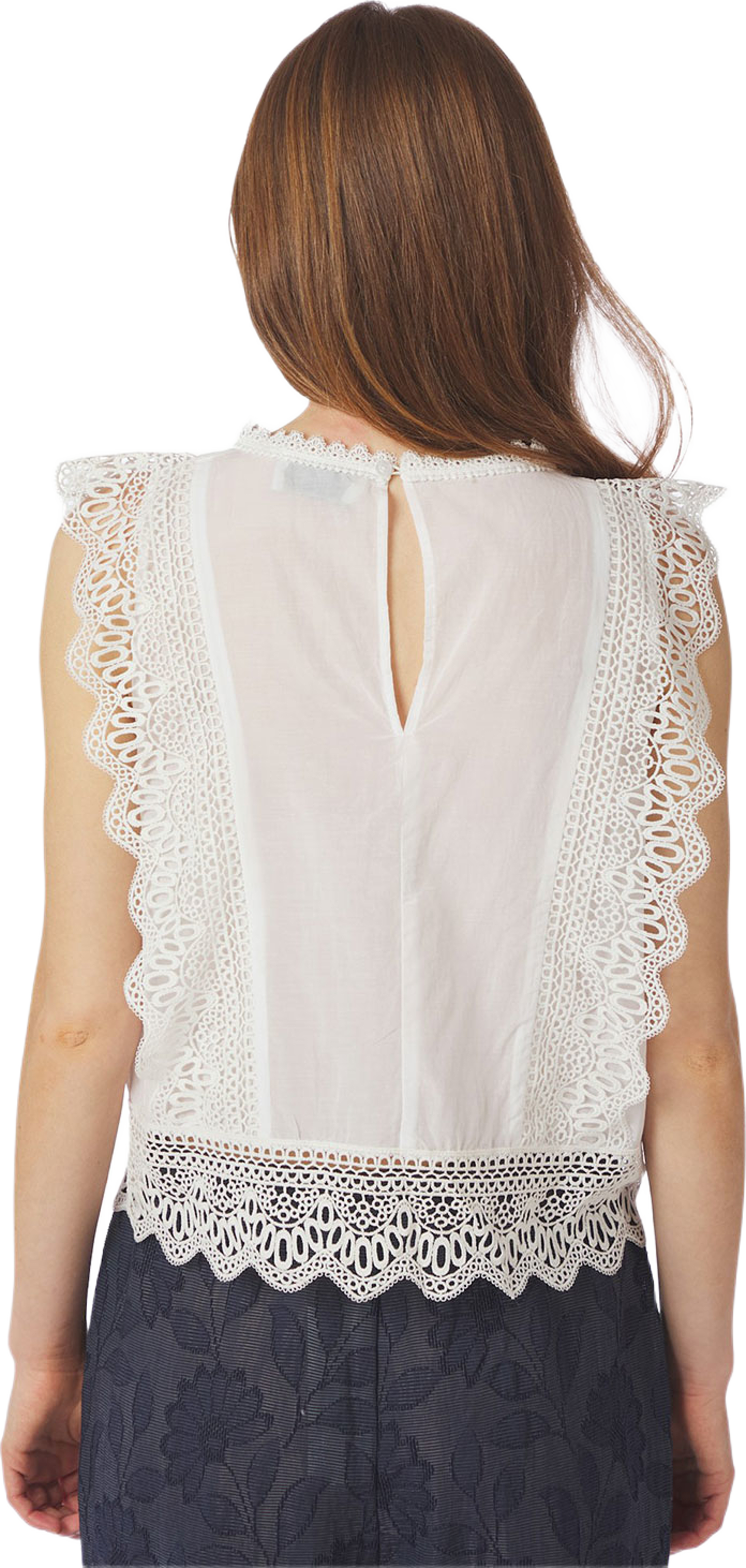 Samia Lace Top, från Neo Noir, i färgen White. Klicka för att öppna bilden i stort format