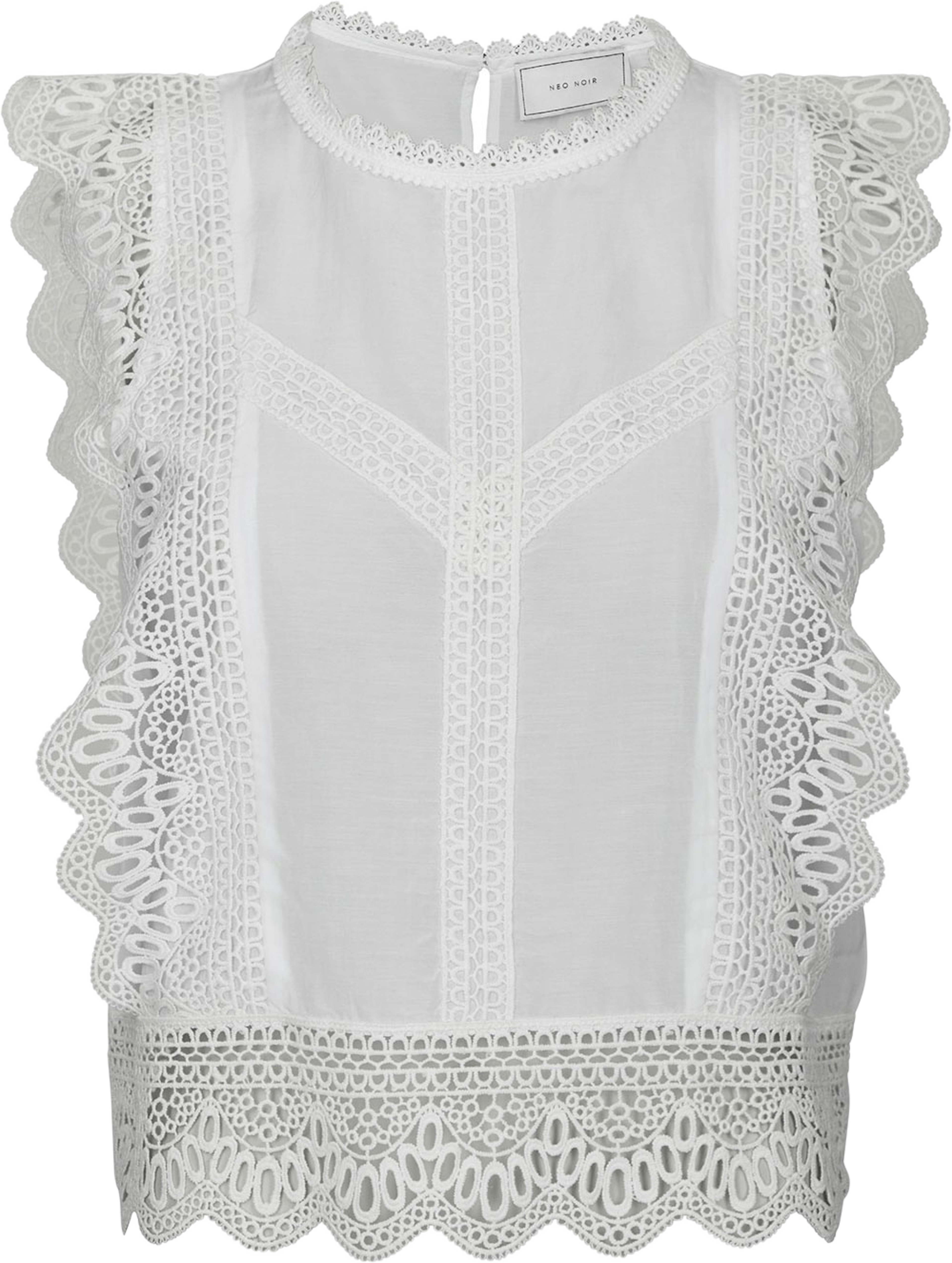 Samia Lace Top, från Neo Noir, i färgen White. Klicka för att öppna bilden i stort format