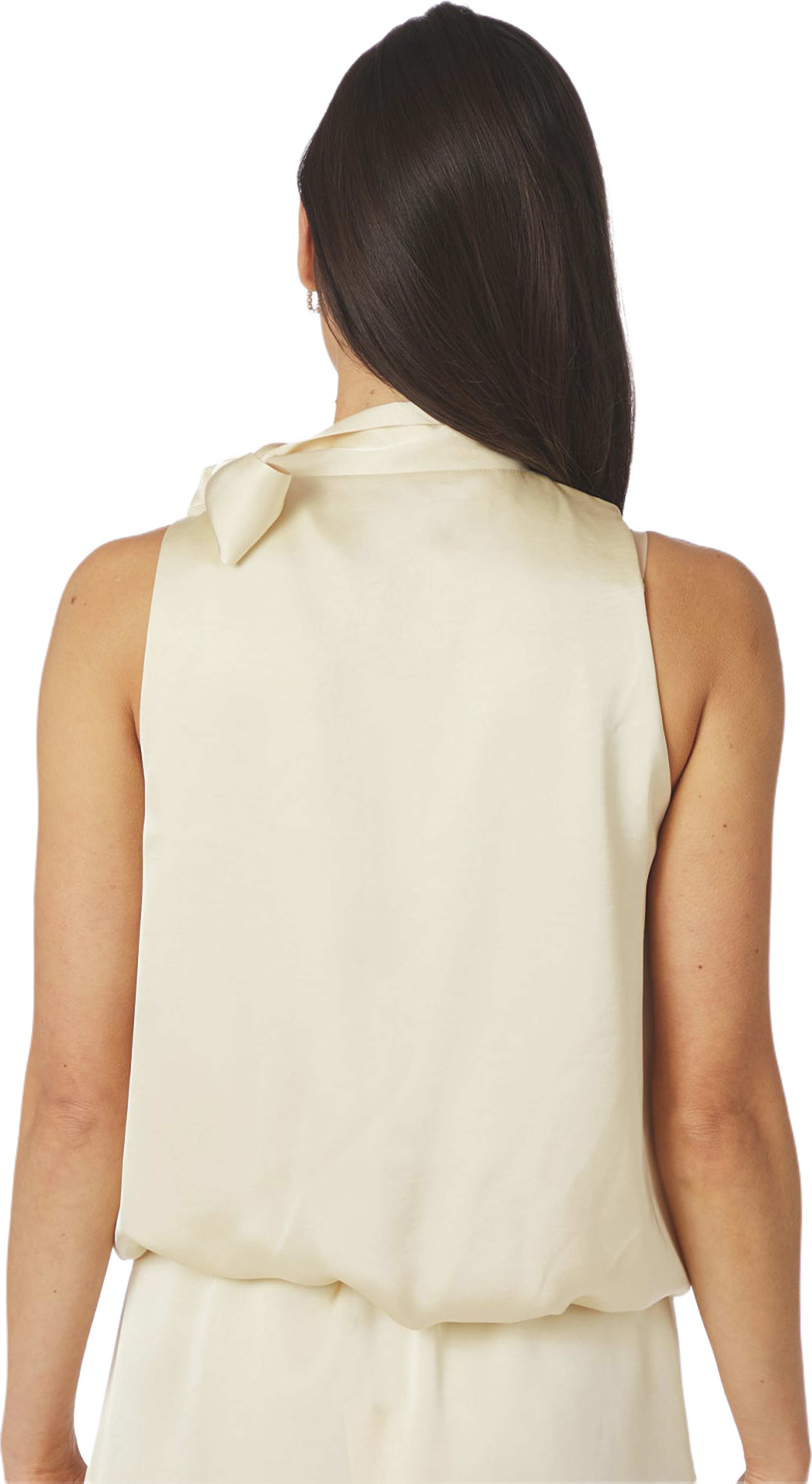 Veda Heavy Sateen Top, från Neo Noir, i färgen Light Yellow. Klicka för att öppna bilden i stort format