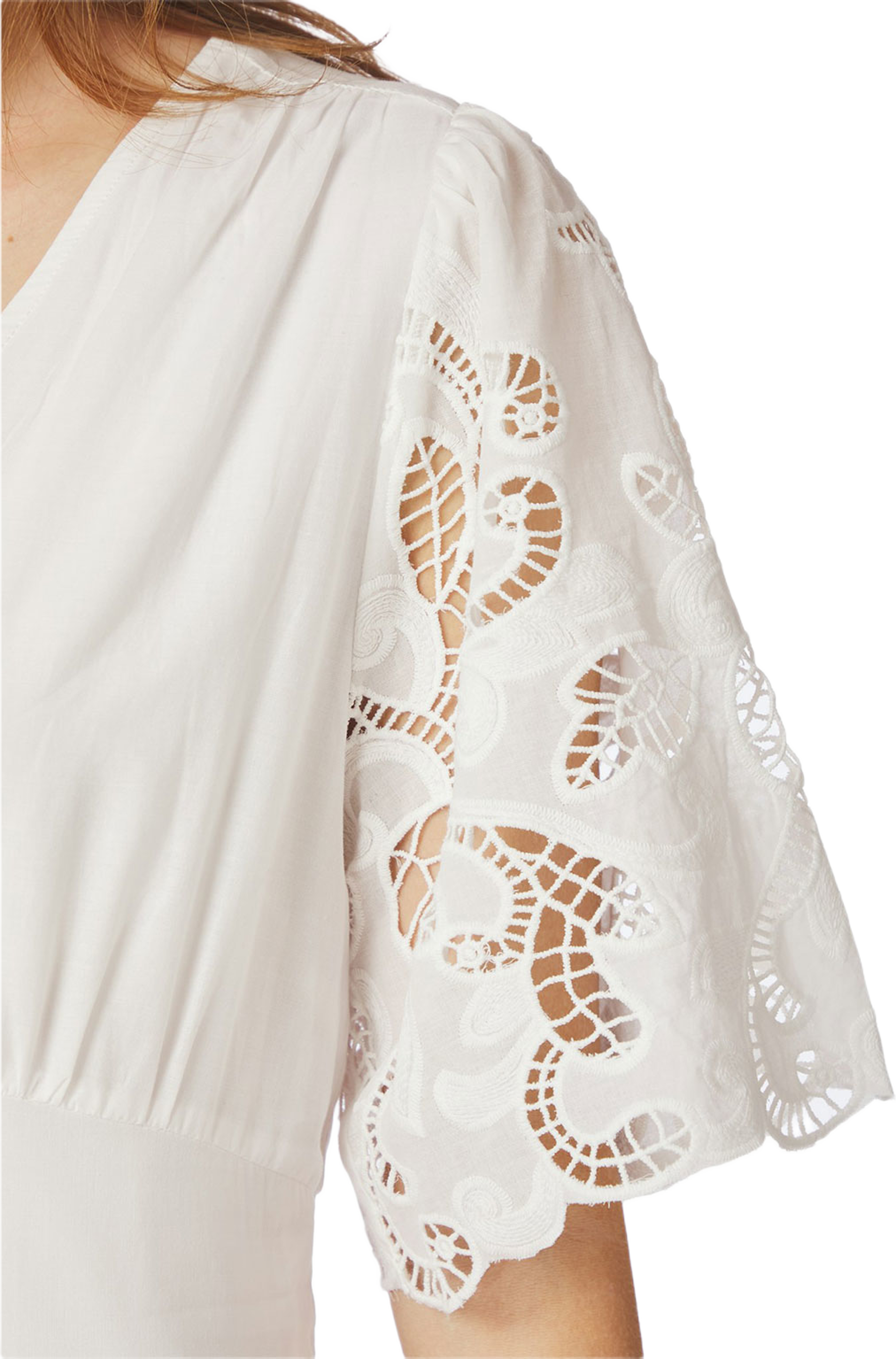 Lunette Emb Dress, från Neo Noir, i färgen White. Klicka för att öppna bilden i stort format