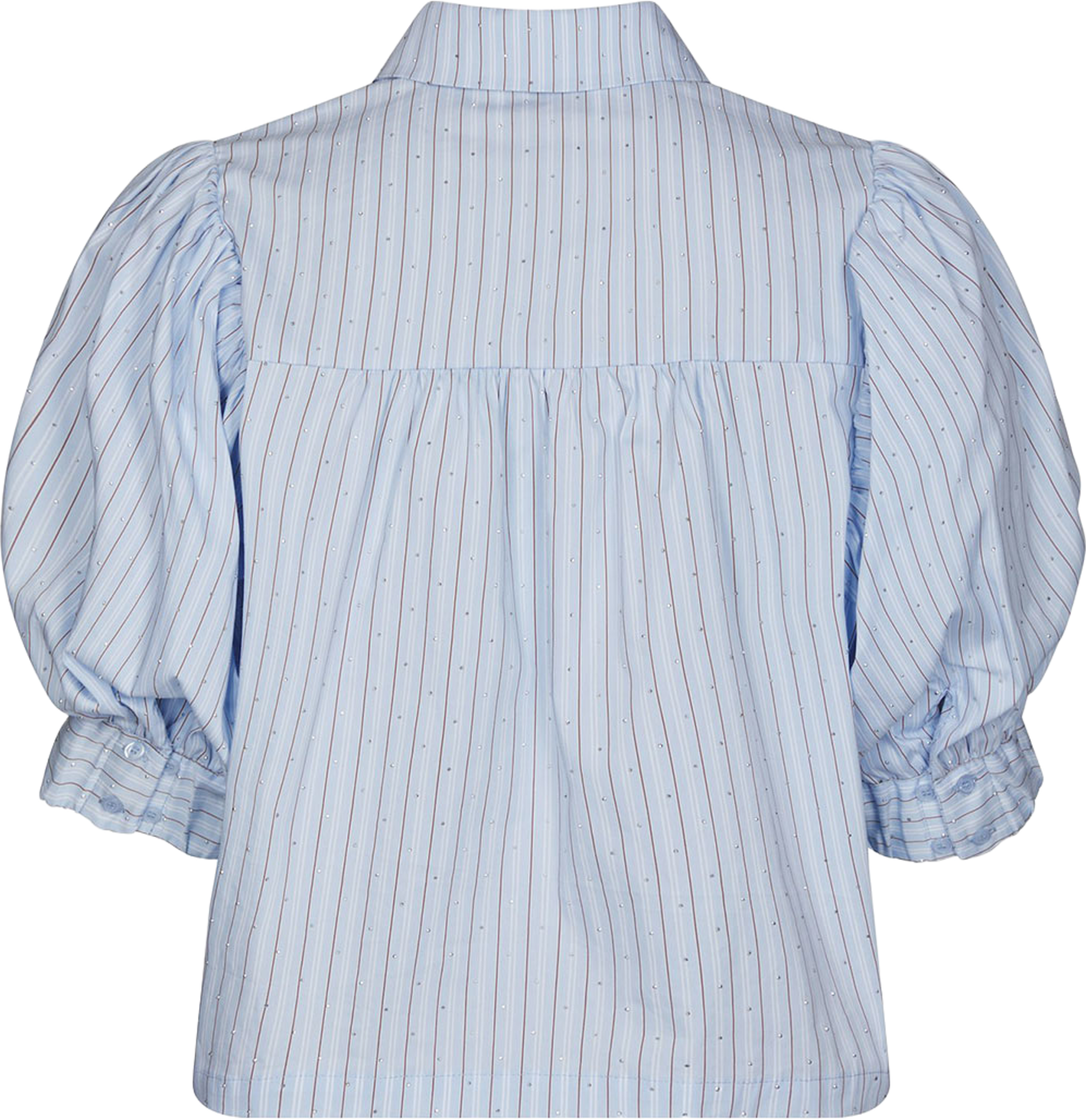 Etta Stripe Stone Shirt, från Neo Noir, i färgen Light Blue. Klicka för att öppna bilden i stort format
