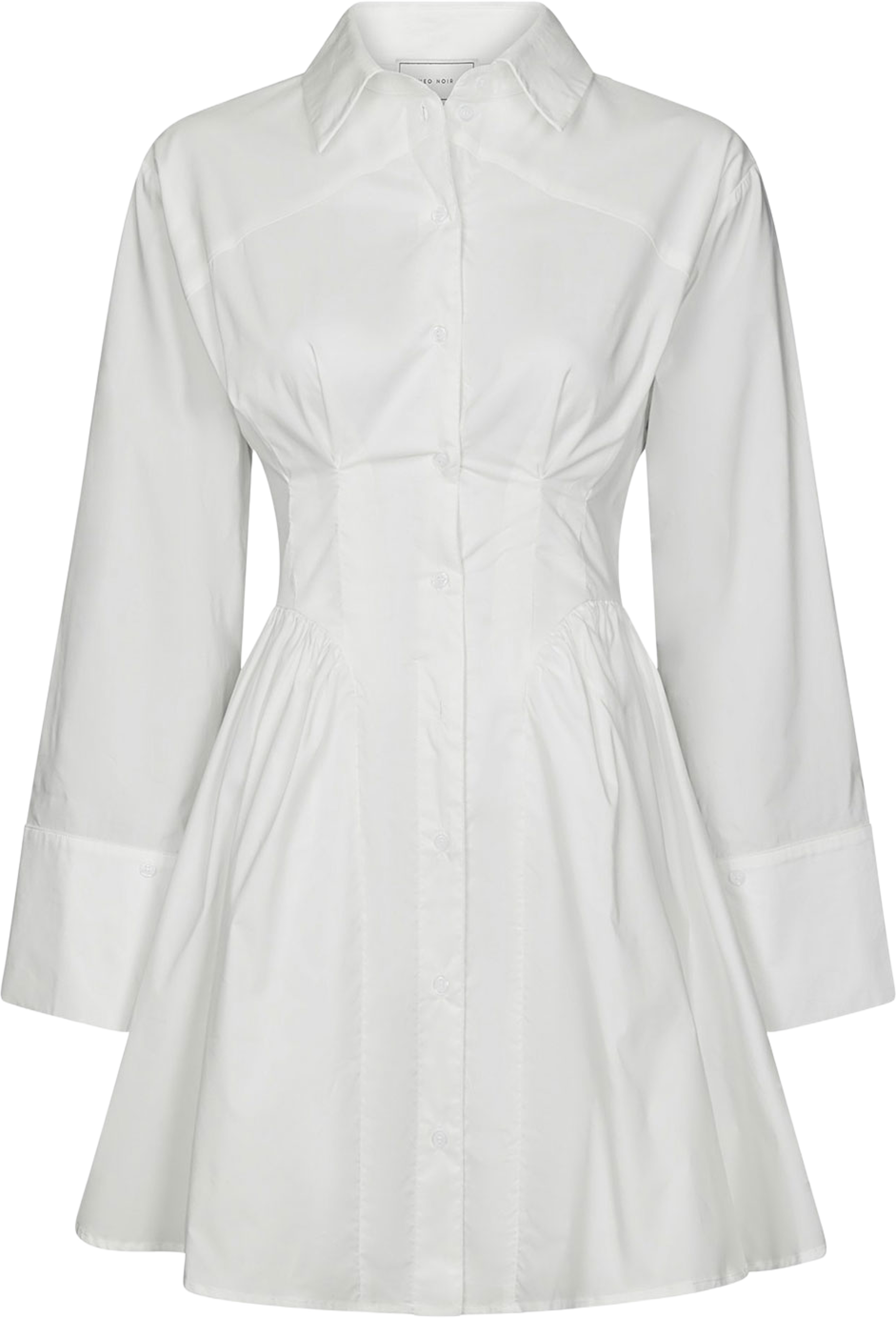 Ulissa Poplin Shirt Dress, från Neo Noir, i färgen Off White. Klicka för att öppna bilden i stort format