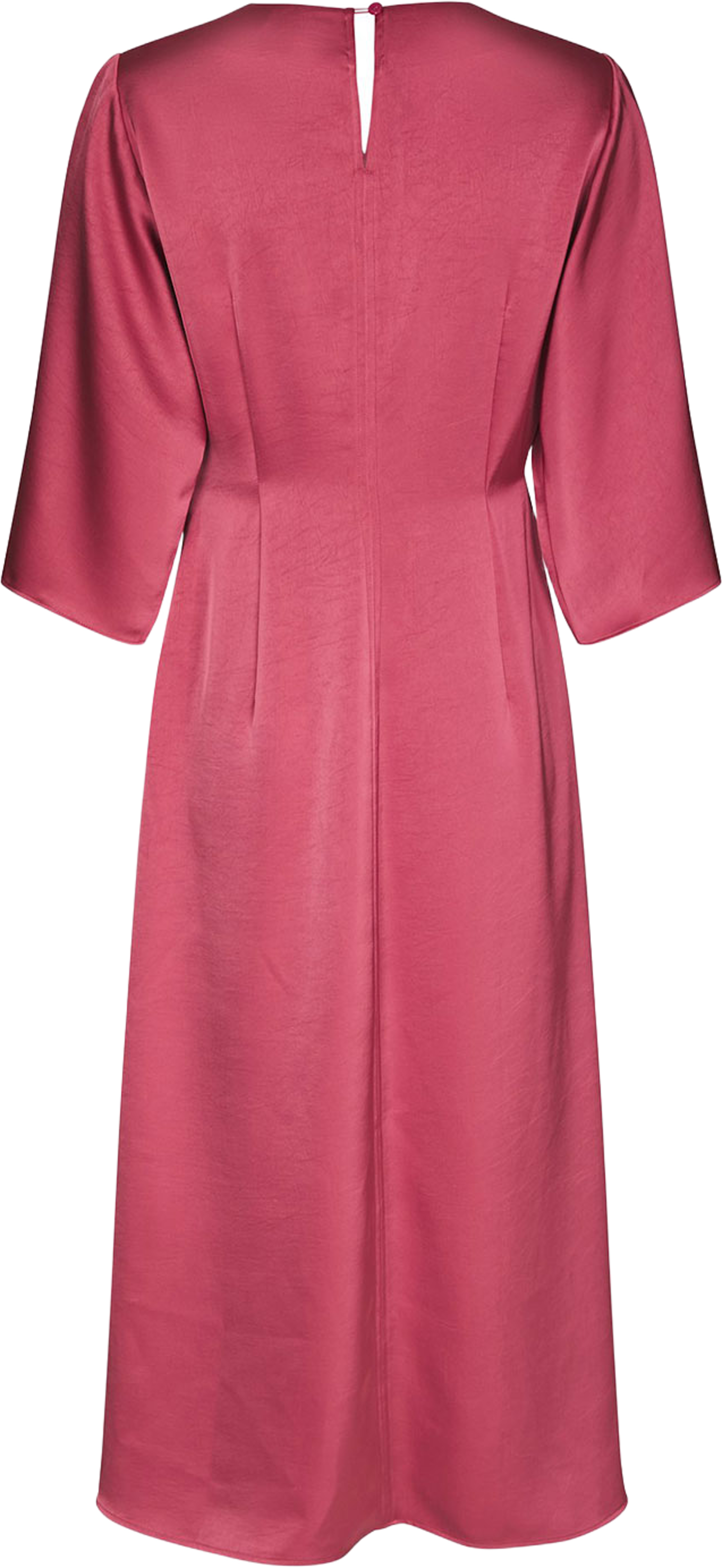 Remara Heavy Sateen Dress, från Neo Noir, i färgen Cherry Pink. Klicka för att öppna bilden i stort format