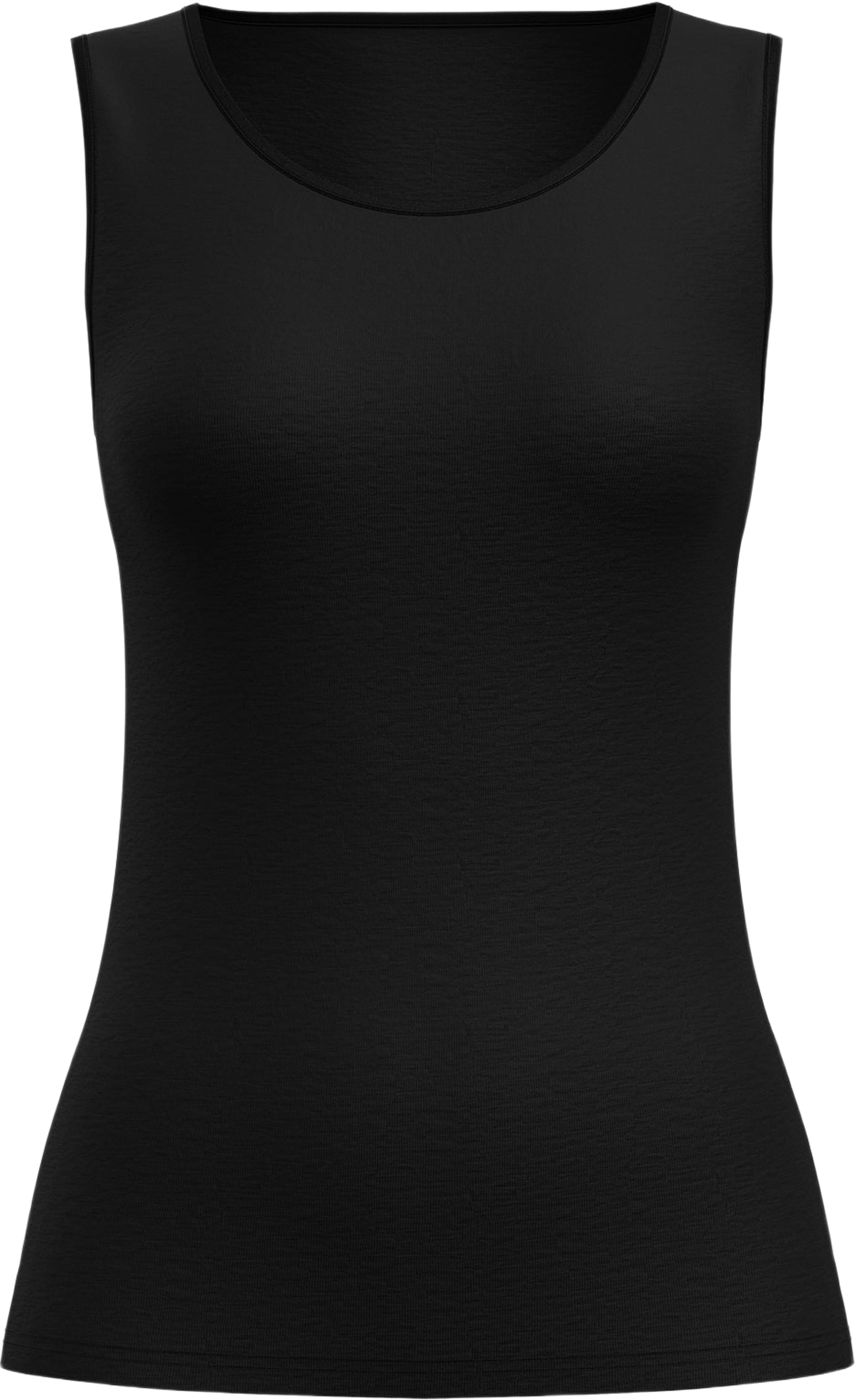 Ull Siden Tank top True confidence 12735, från Calida, i färgen Ws Schwarz. Klicka för att öppna bilden i stort format