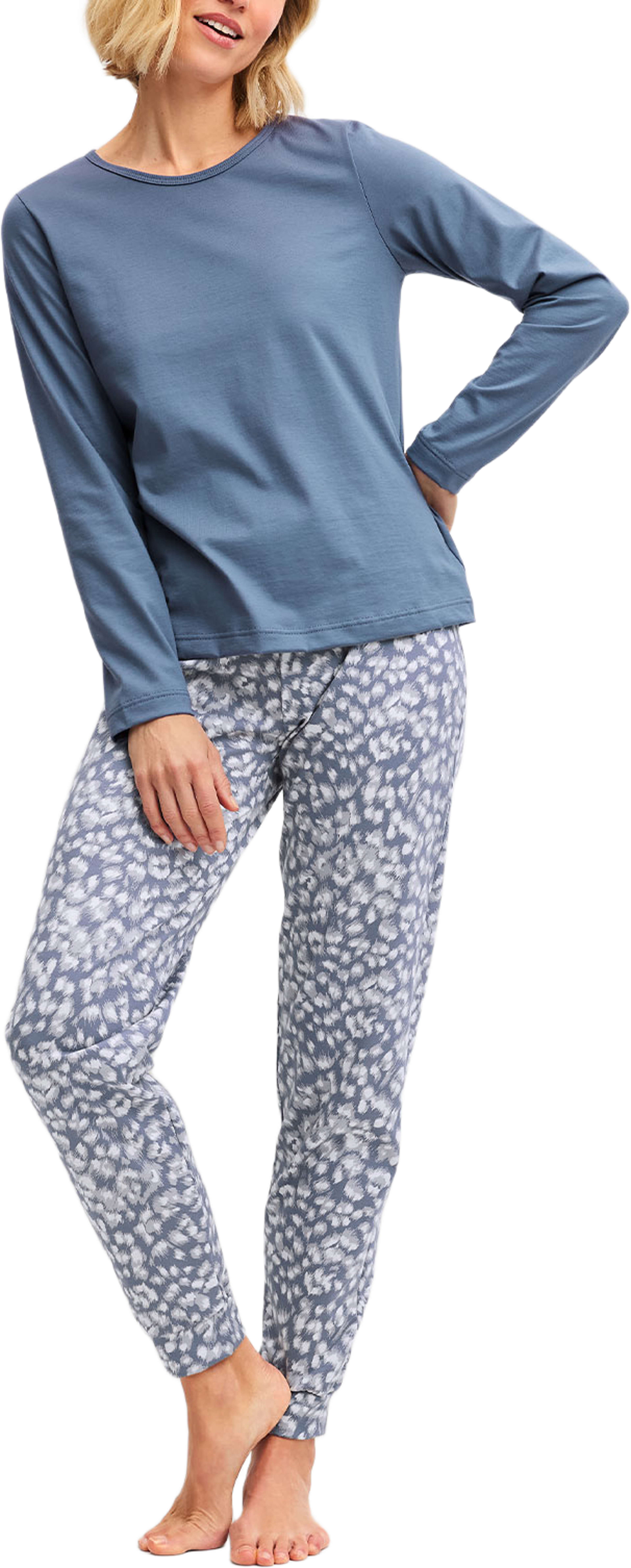 Pyjamasbyxor 29073, från Calida, i färgen Folkstone Grey. Klicka för att öppna bilden i stort format