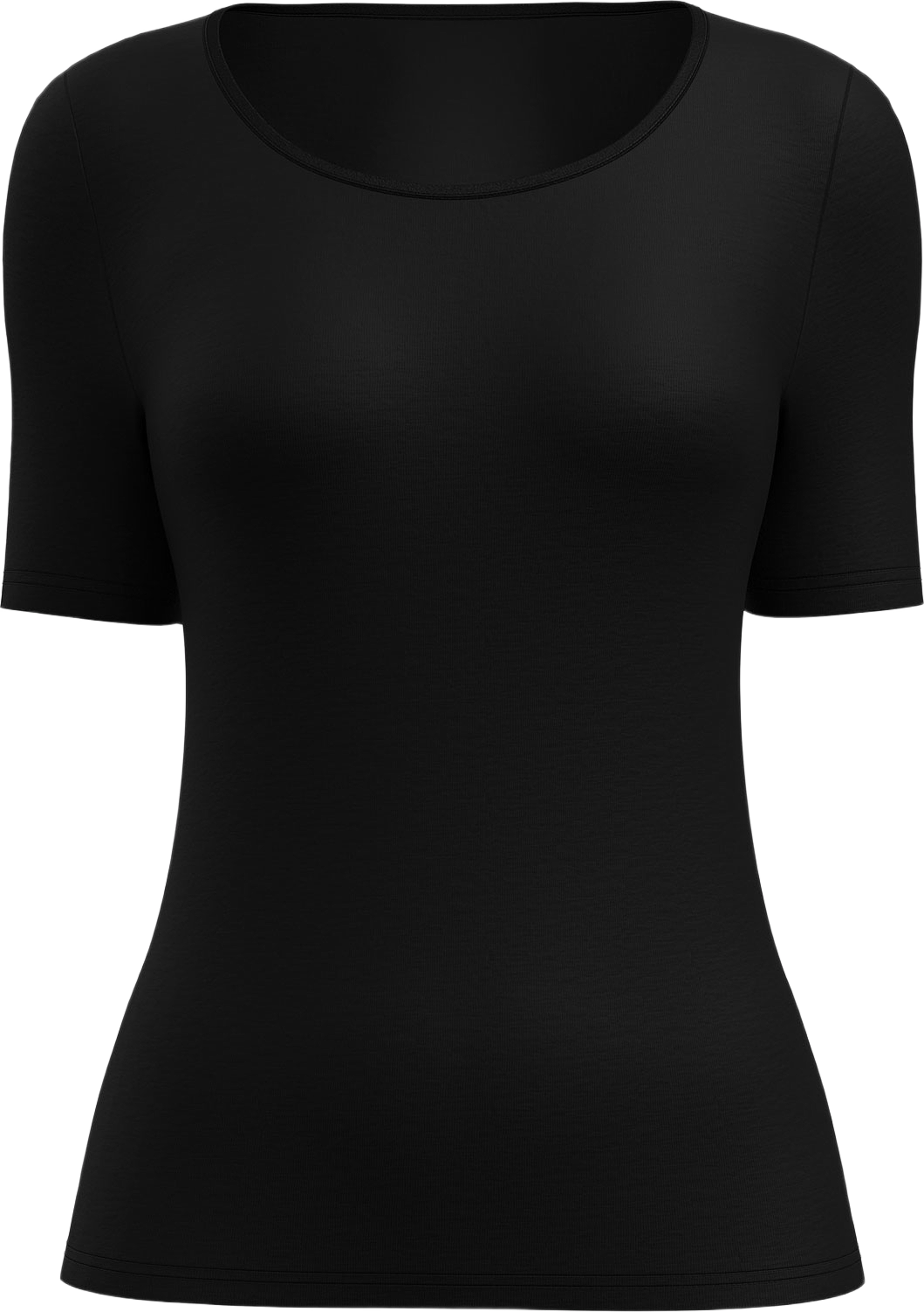 Ull Siden T-shirt True Confidence 14135, från Calida, i färgen Ws Schwarz. Klicka för att öppna bilden i stort format