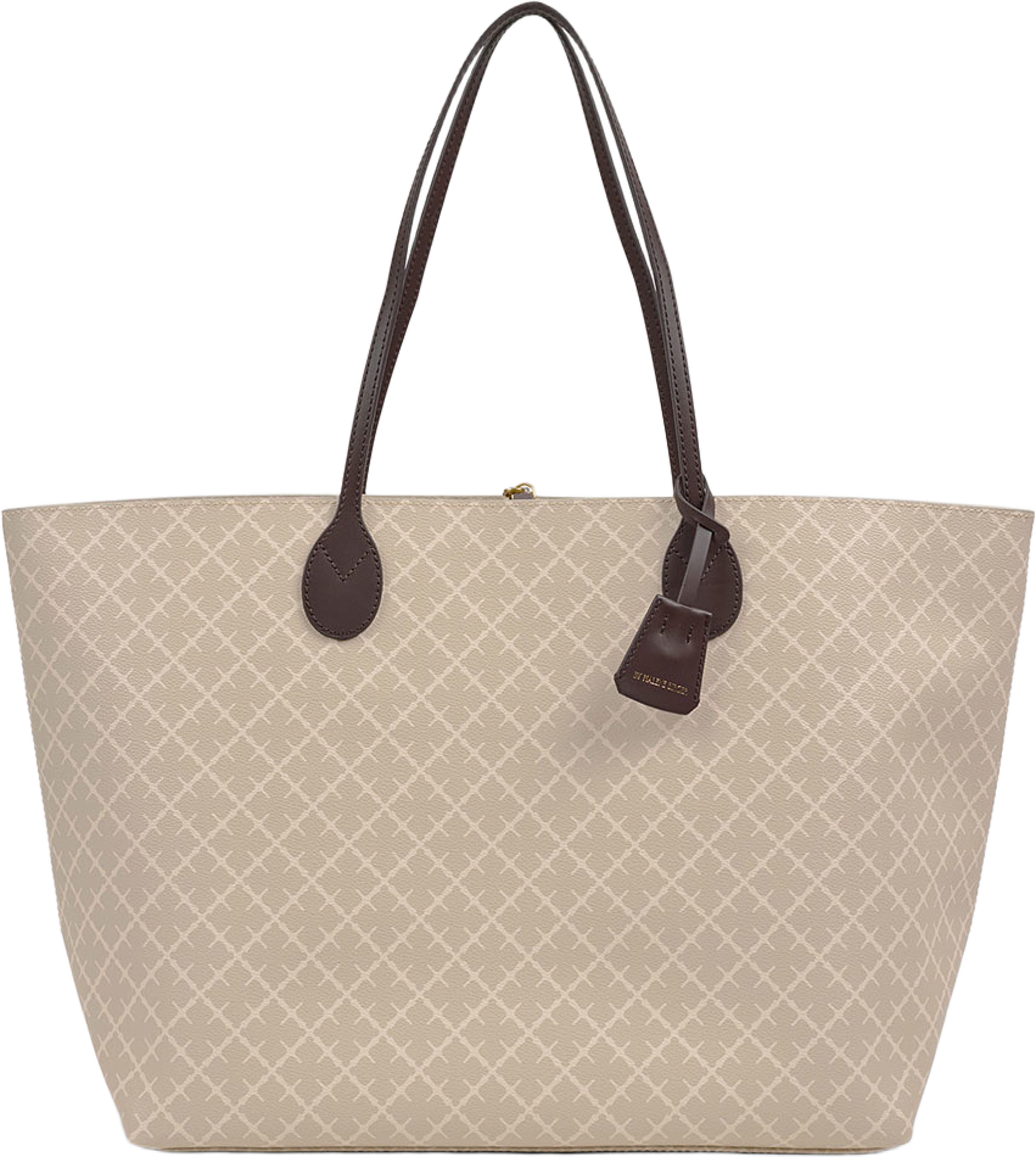 Abi mönstrad toteväska, från By Malene Birger, i färgen Feather. Klicka för att öppna bilden i stort format