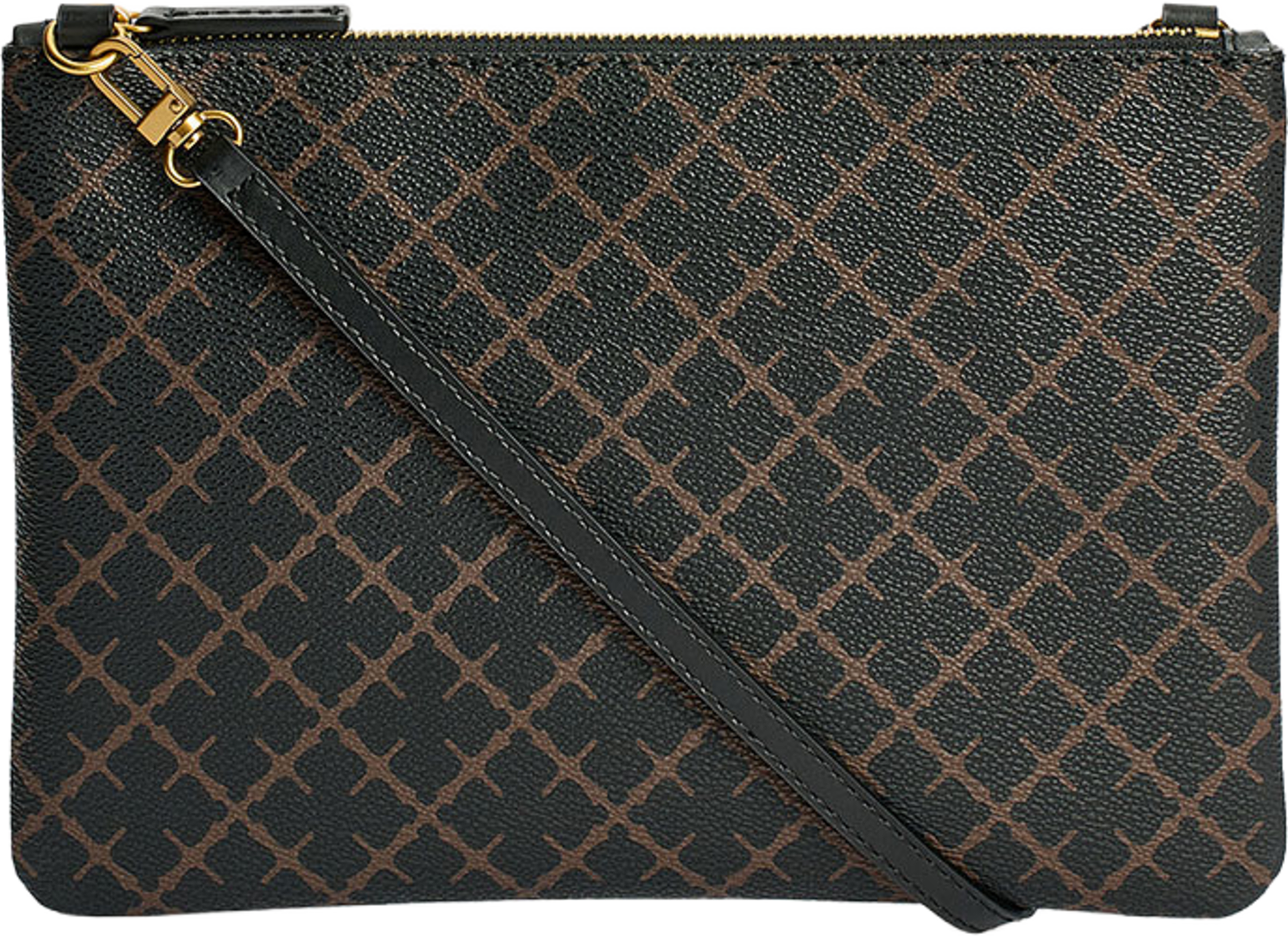 Ivy Clutch monogramväska, från By Malene Birger, i färgen Dark Chokolate. Klicka för att öppna bilden i stort format