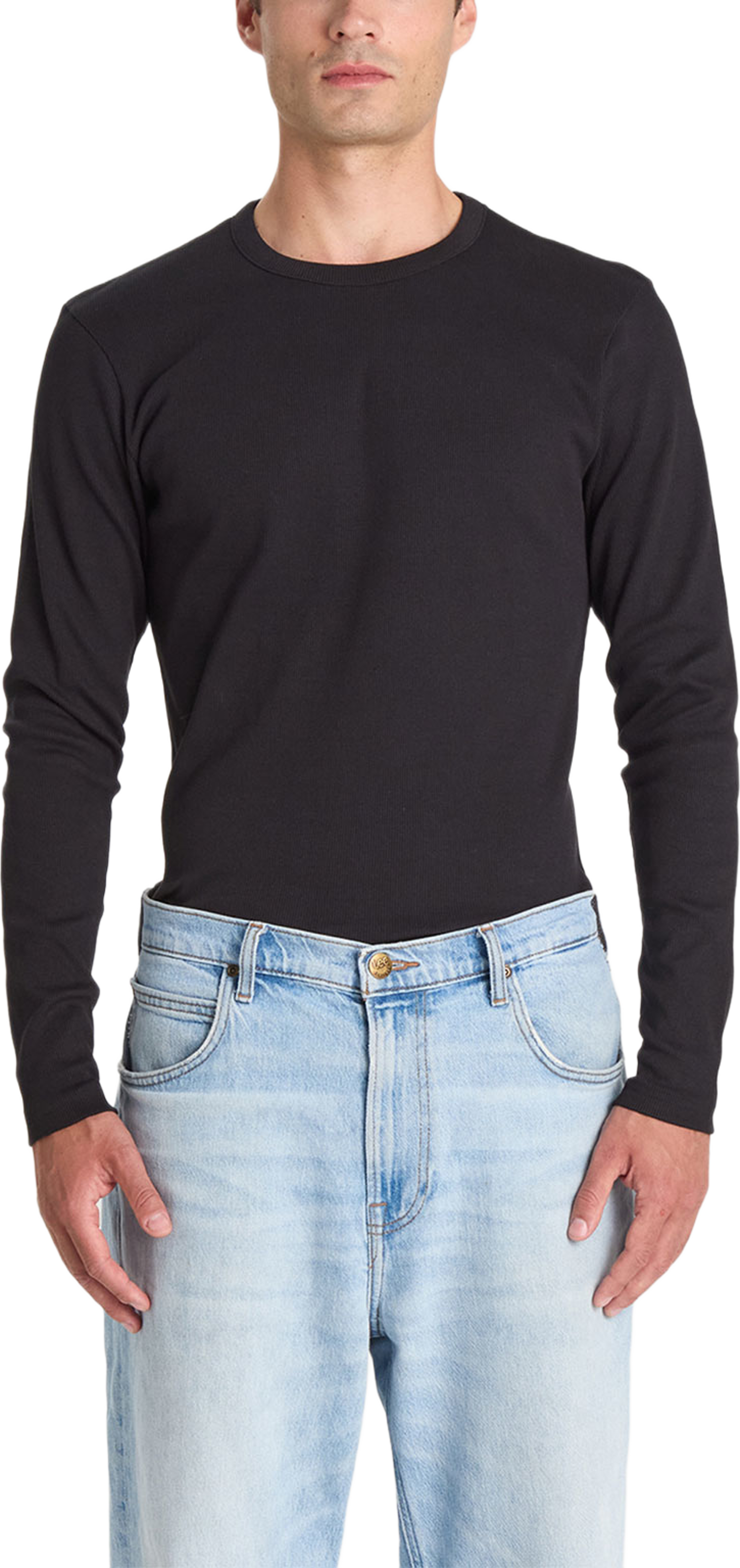 Longe Sleeve Ribbed, från Bread & Boxers, i färgen Black. Klicka för att öppna bilden i stort format