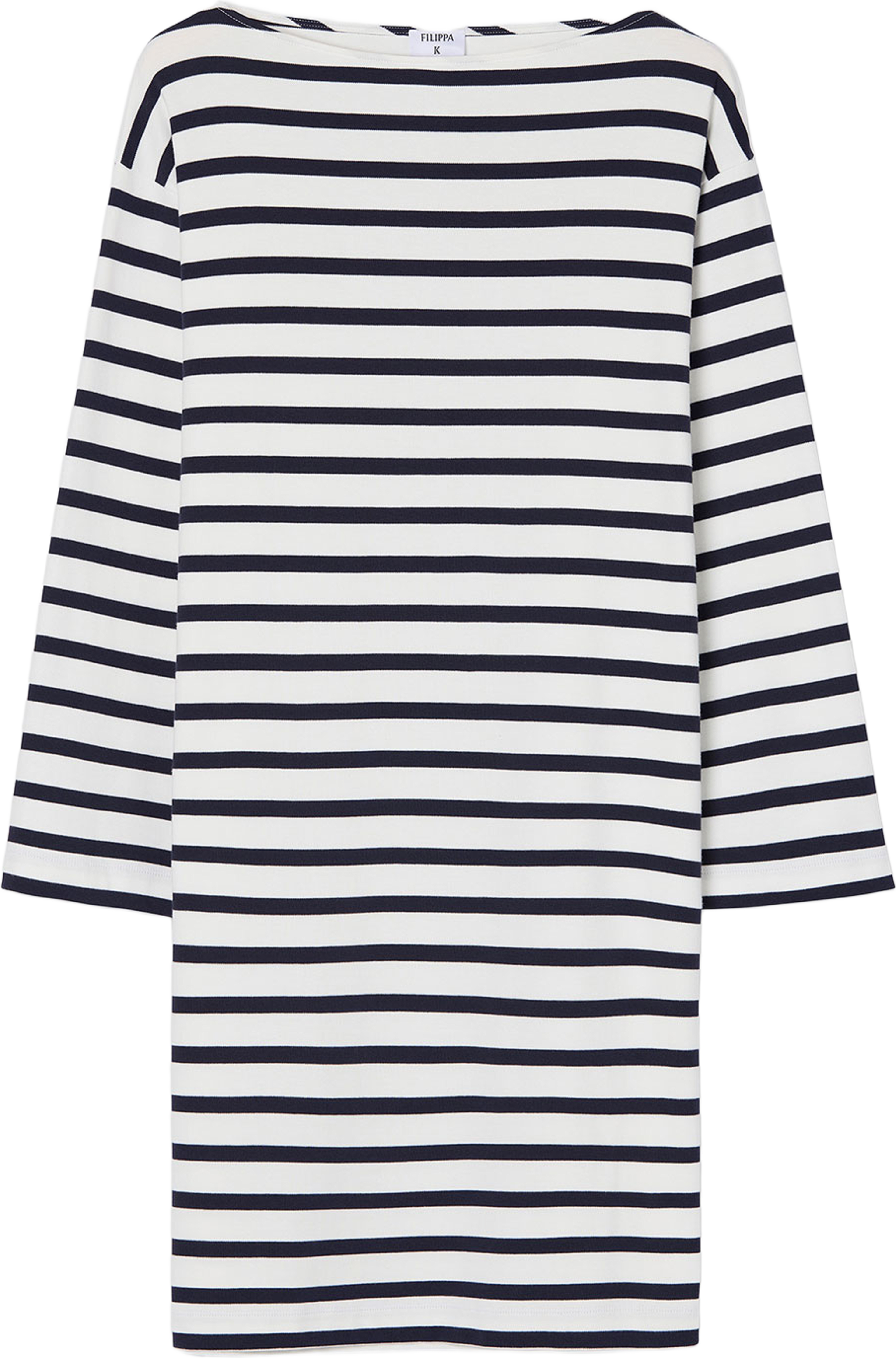 Cotton Mariner Dress, från Filippa K, i färgen White/Navy. Klicka för att öppna bilden i stort format