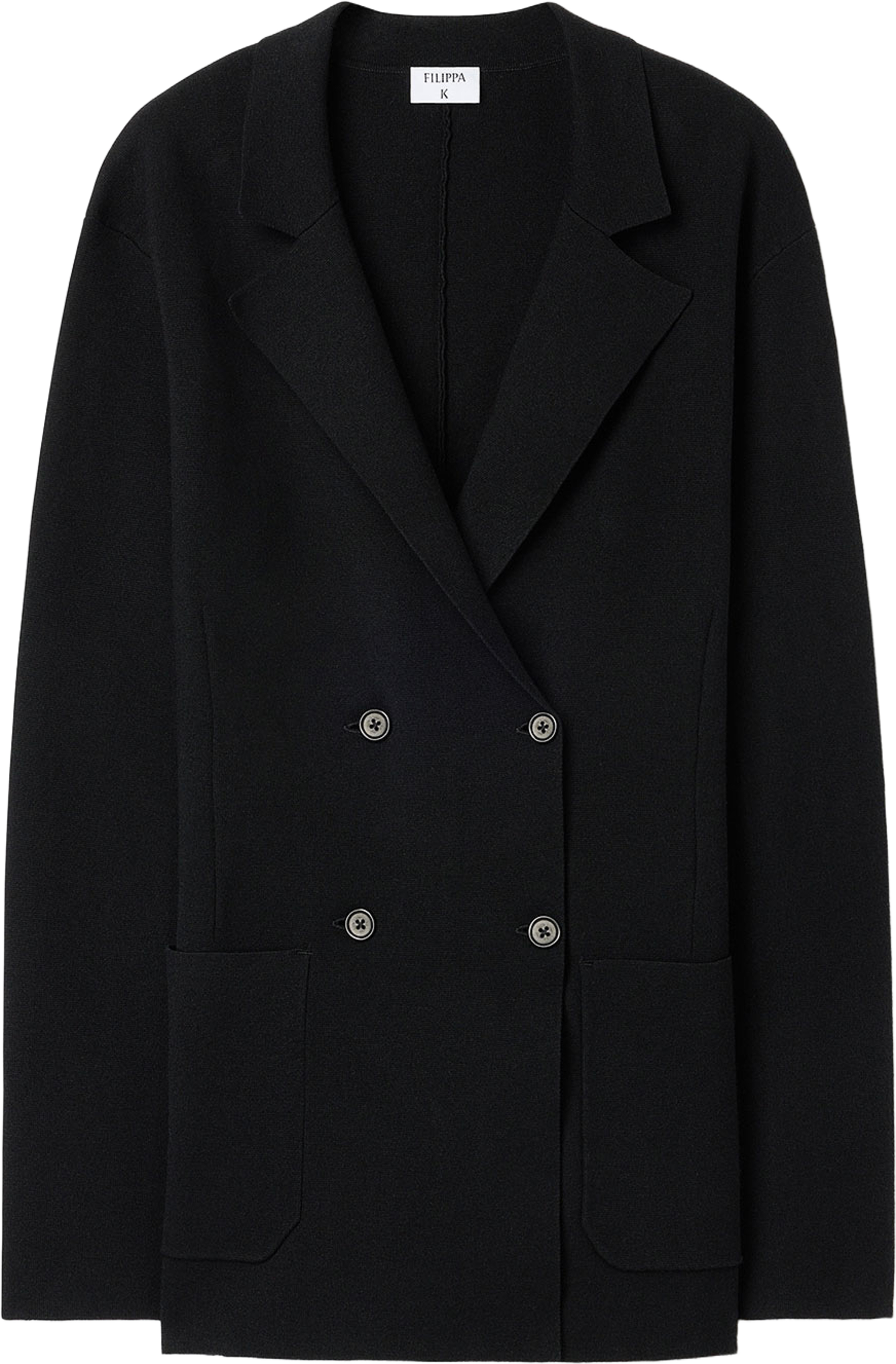 Milano Knit Blazer, från Filippa K, i färgen Black. Klicka för att öppna bilden i stort format