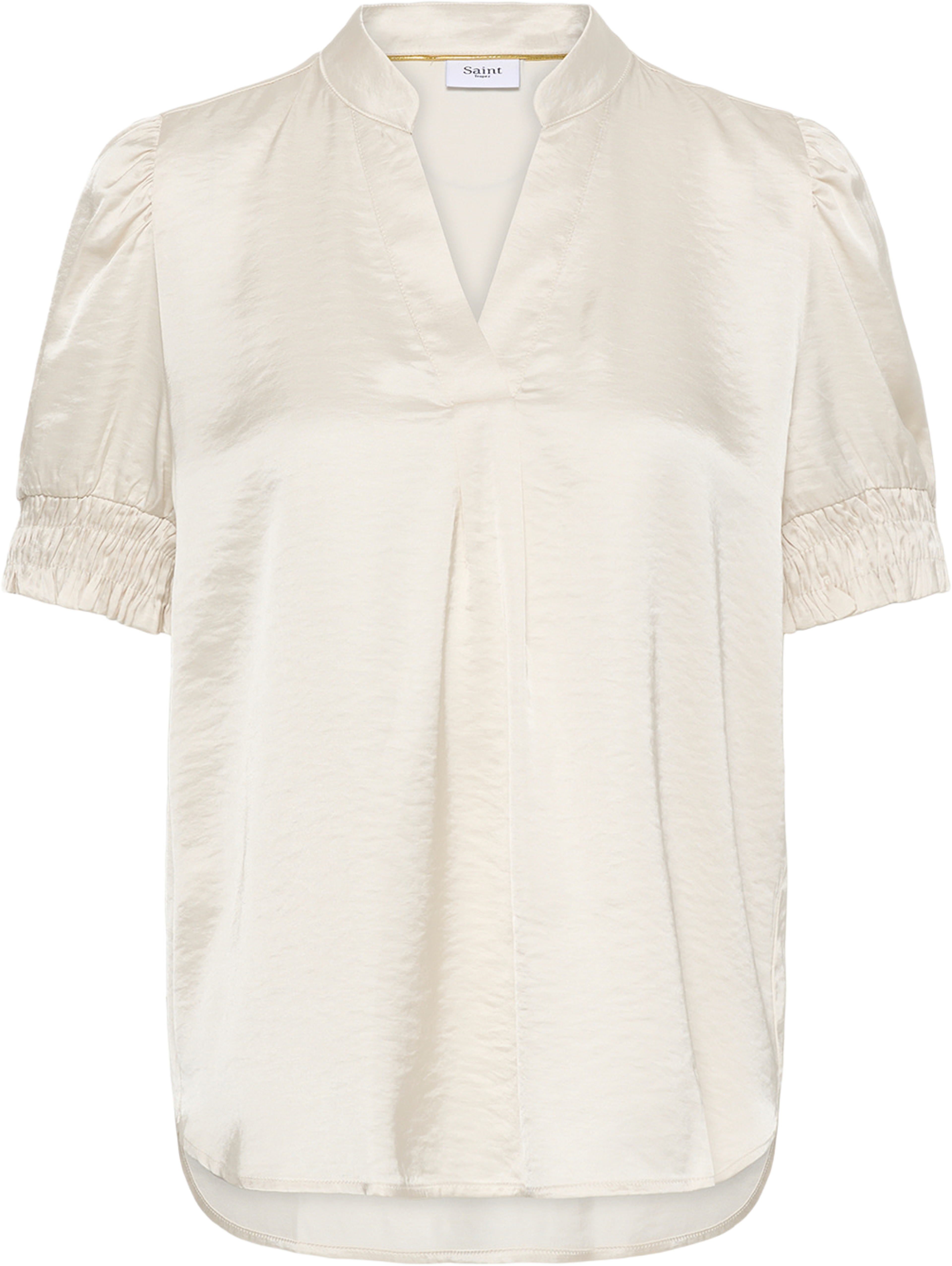 PananSZ SS Blouse, från Saint Tropez, i färgen Ice. Klicka för att öppna bilden i stort format