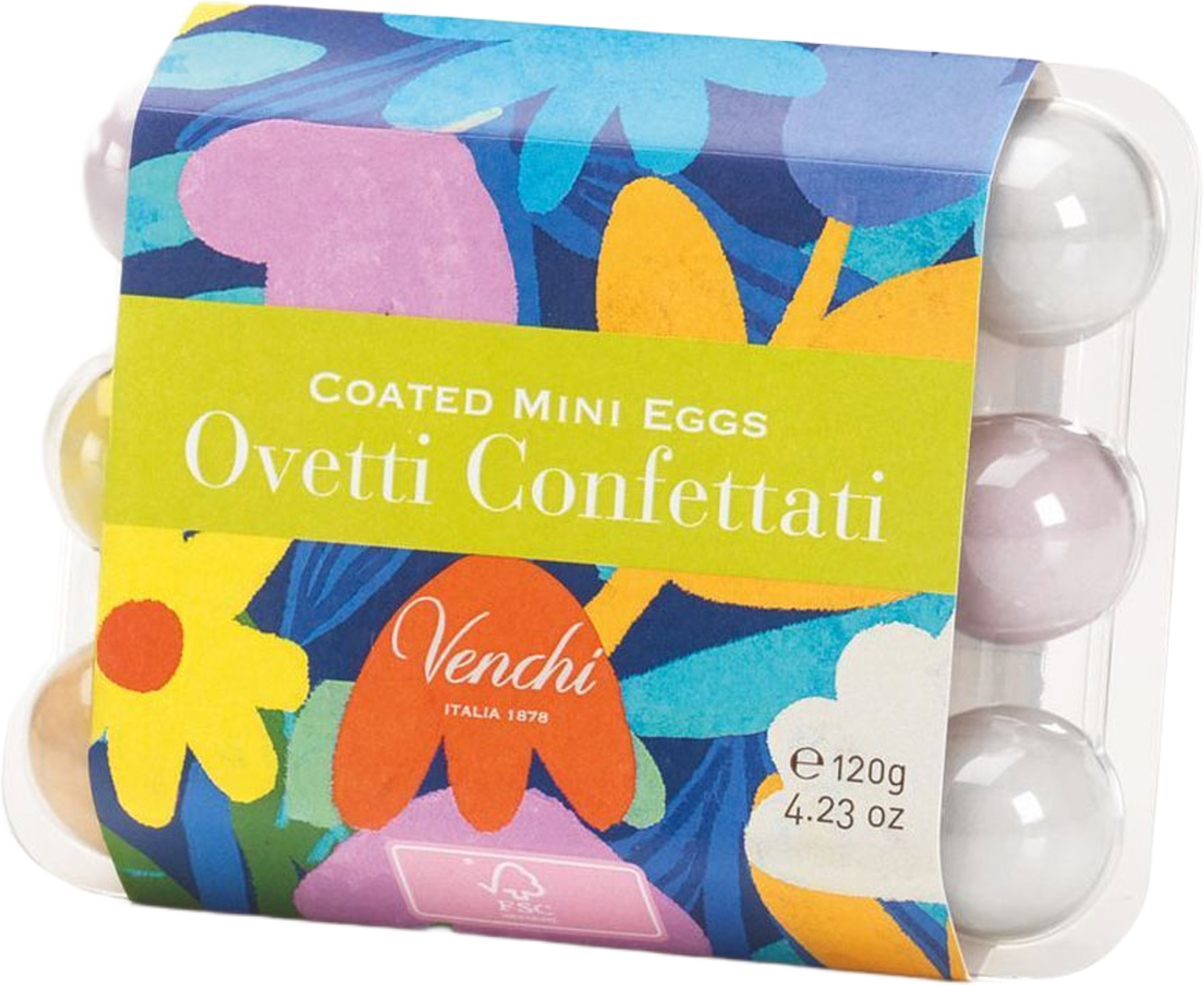 Kanderade påskägg 12st med mjölkchoklad och giandujafyllning 120g, från Venchi. Klicka för att öppna bilden i stort format