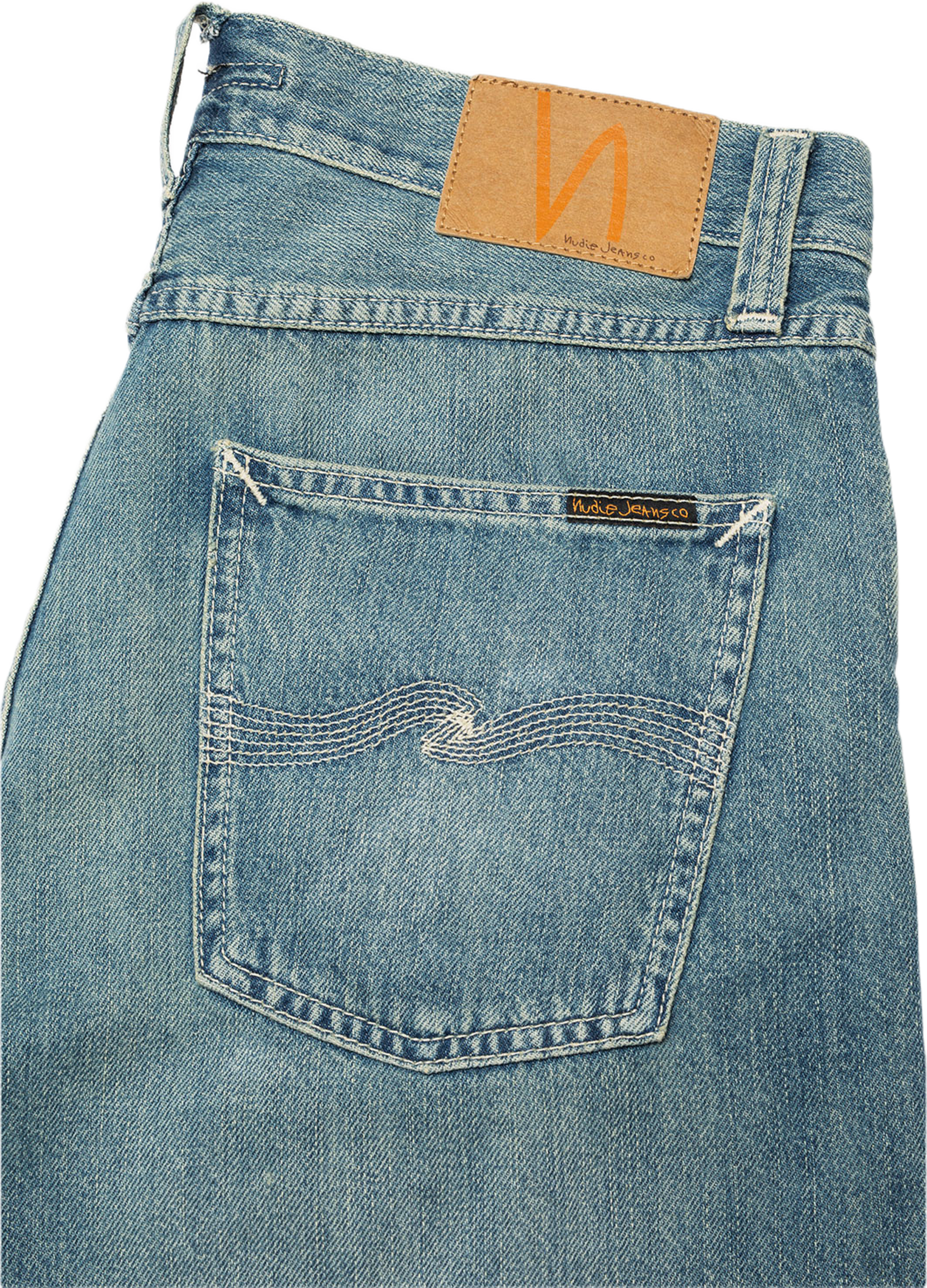 Seth Denim Shorts Drift Wood, från Nudie Jeans, i färgen Drift Wood. Klicka för att öppna bilden i stort format
