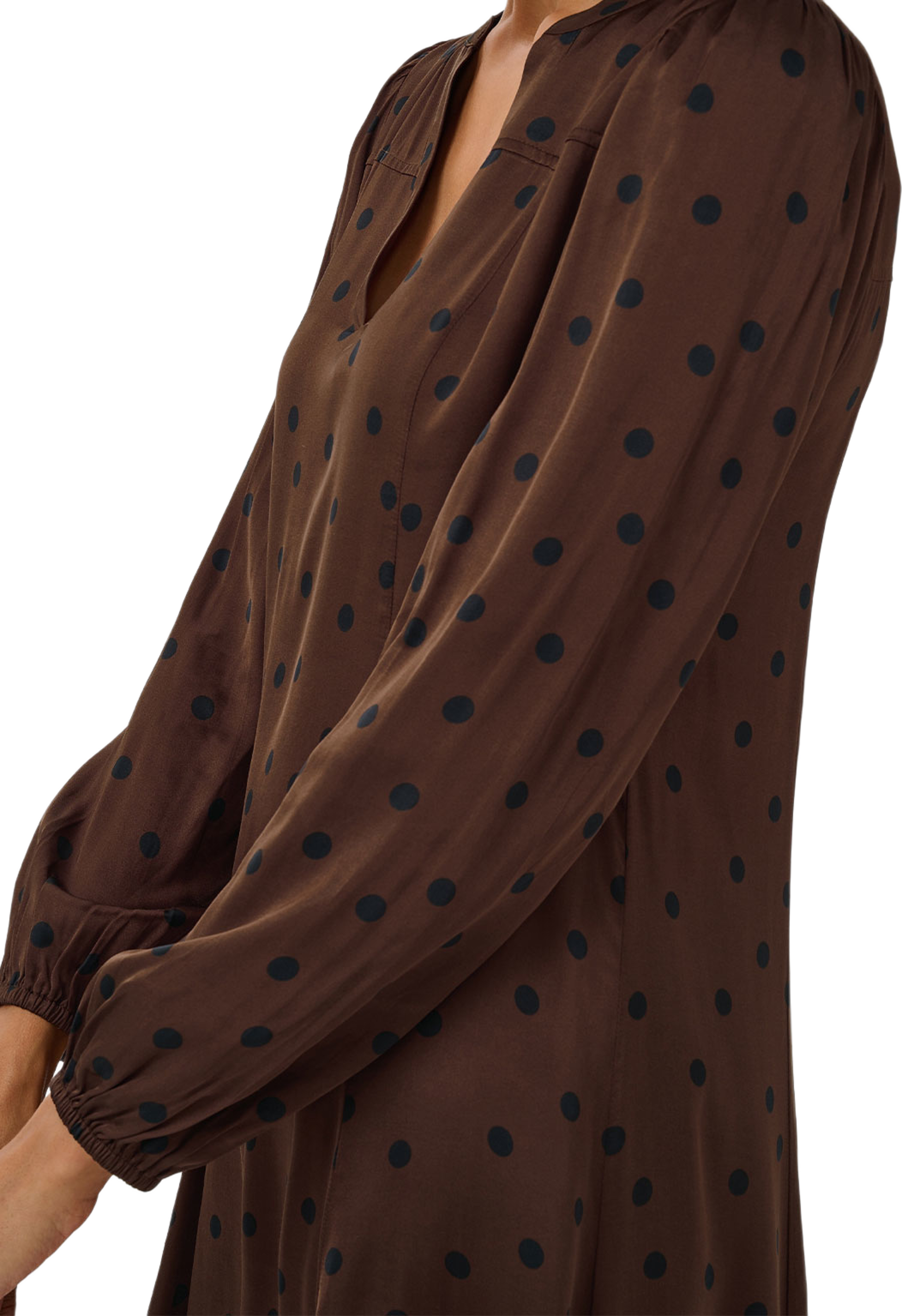 BotellesPW Dress, från Part Two, i färgen Brown Dot. Klicka för att öppna bilden i stort format