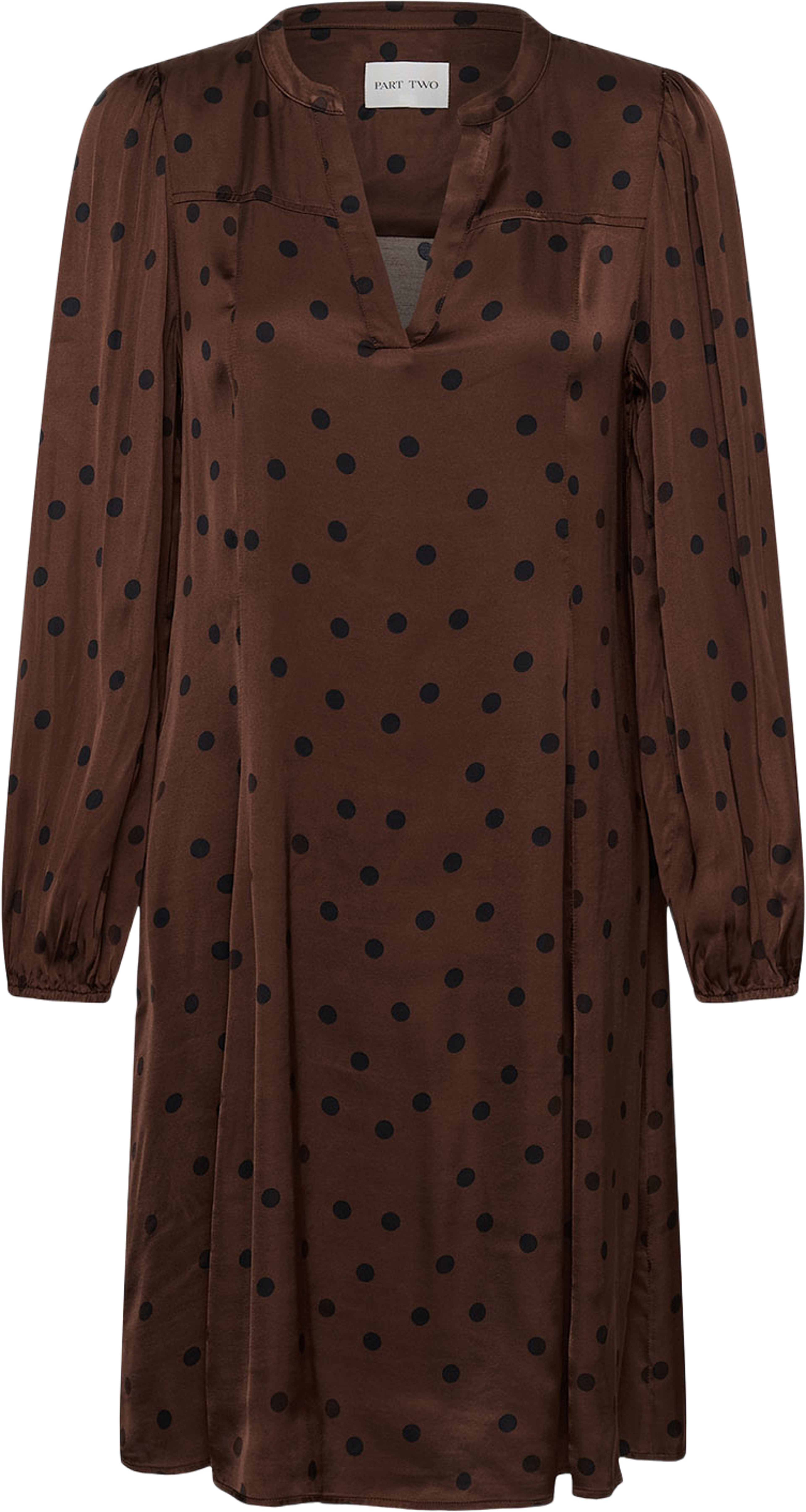 BotellesPW Dress, från Part Two, i färgen Brown Dot. Klicka för att öppna bilden i stort format