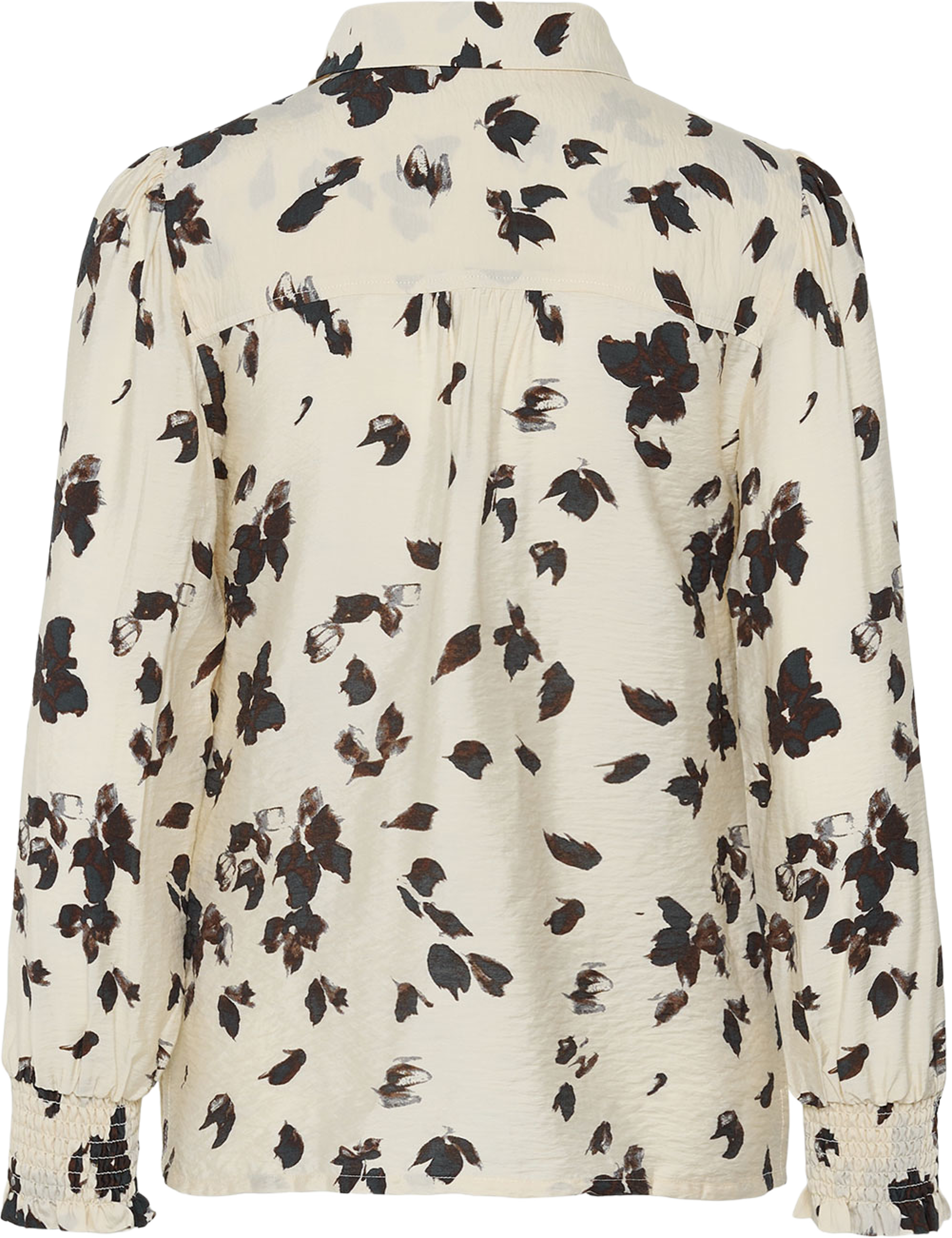 DelviniPW Shirt, från Part Two, i färgen Oatmeal Feather Flower Print. Klicka för att öppna bilden i stort format