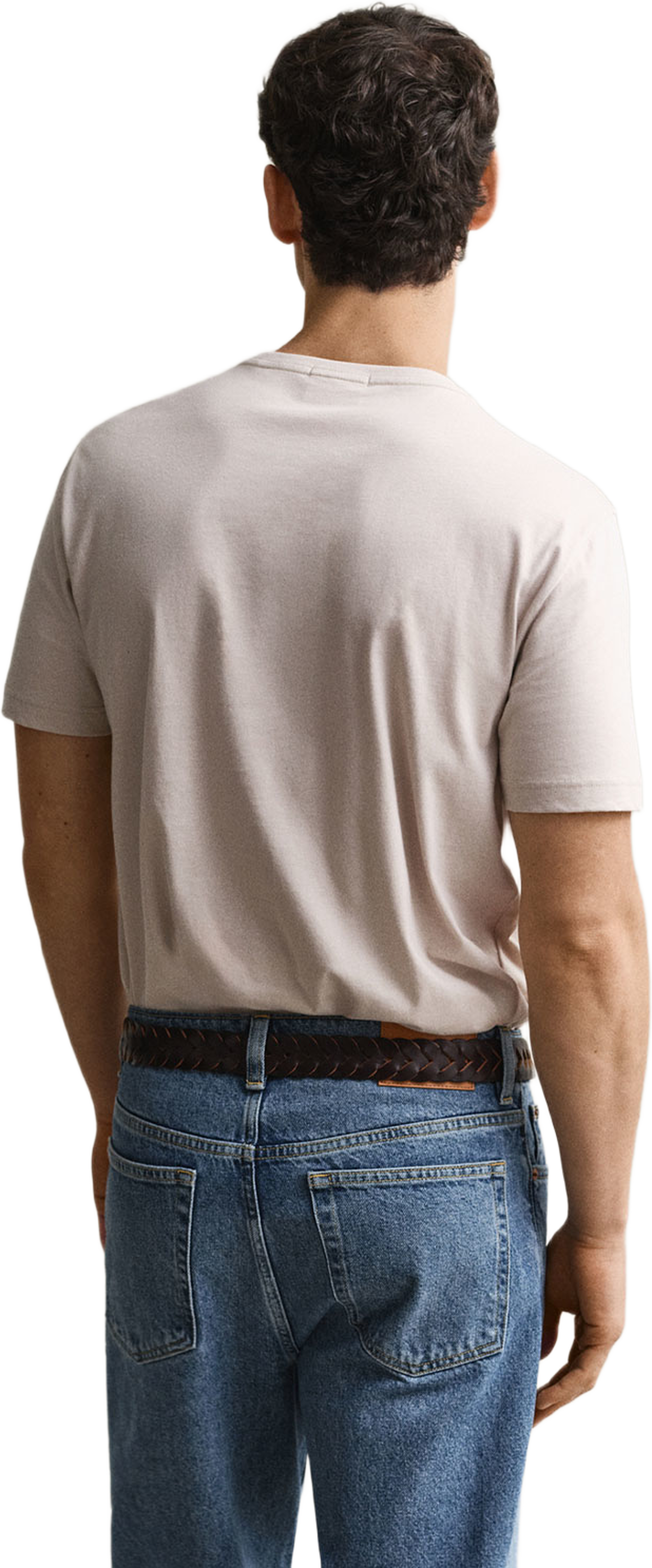 Regular Fit Shield T-Shirt, från GANT, i färgen Clay Beige. Klicka för att öppna bilden i stort format