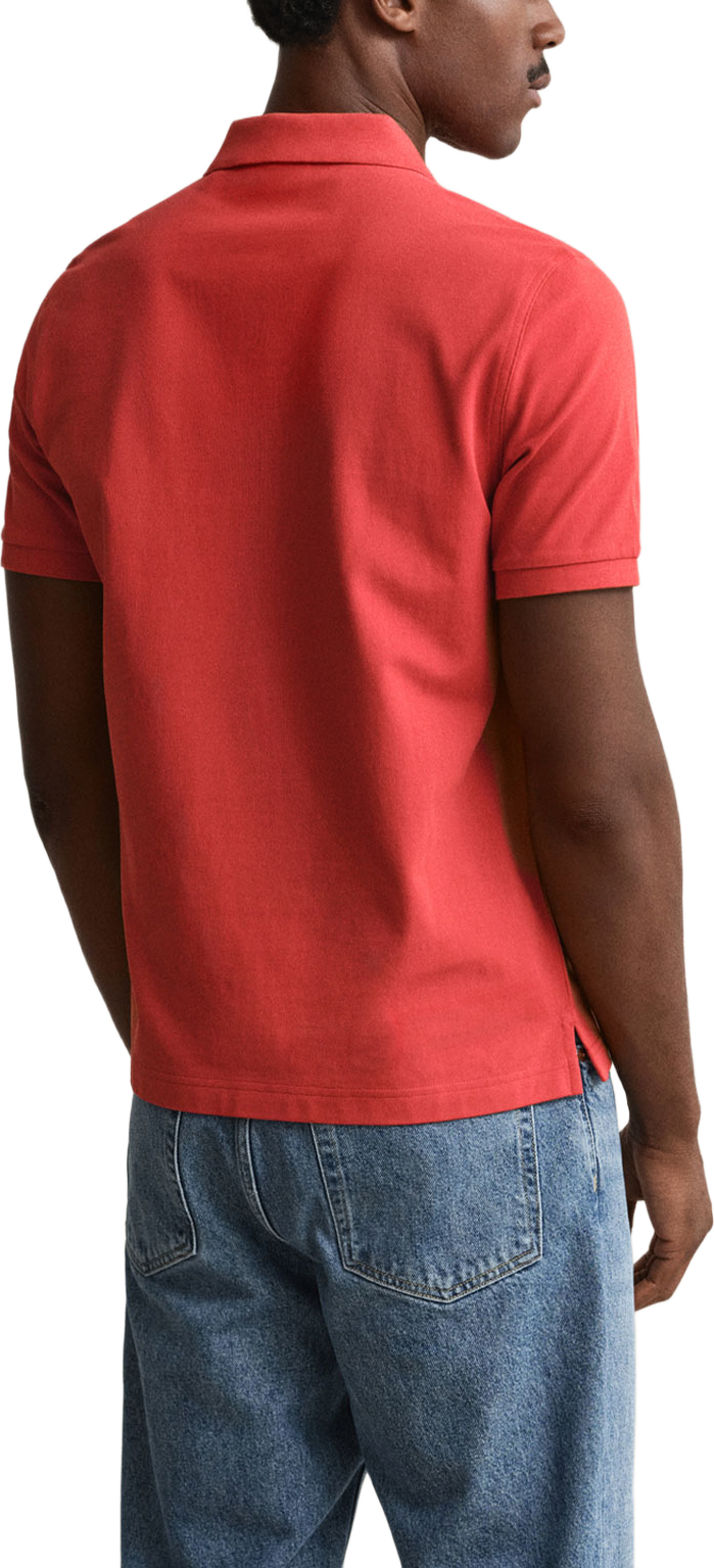 Regular Fit Shield Piqué Polo Shirt, från GANT, i färgen Maple Fire. Klicka för att öppna bilden i stort format
