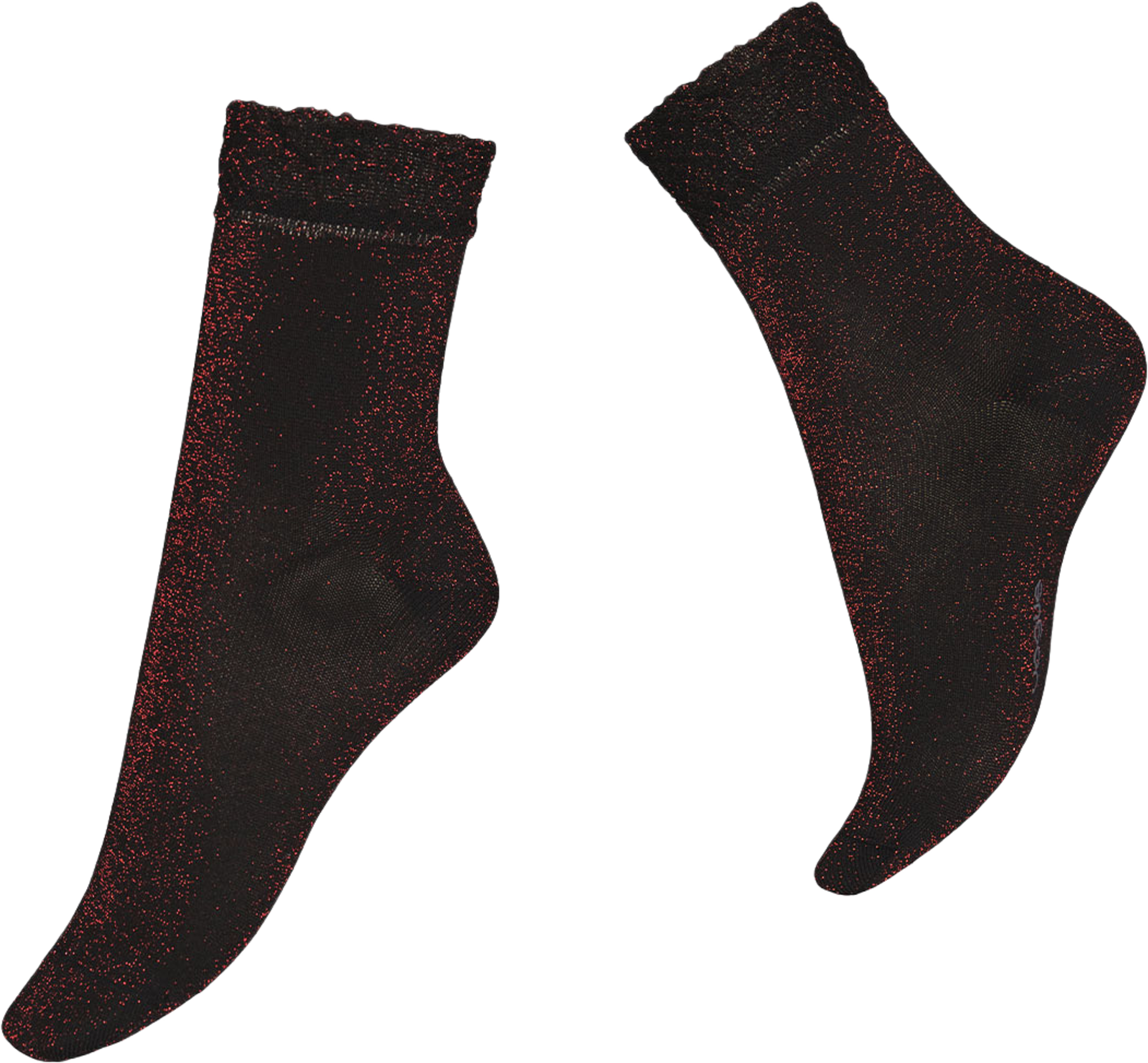 Vogue Frill Saprkle Sock, från Vogue, i färgen Deep Burgundy. Klicka för att öppna bilden i stort format