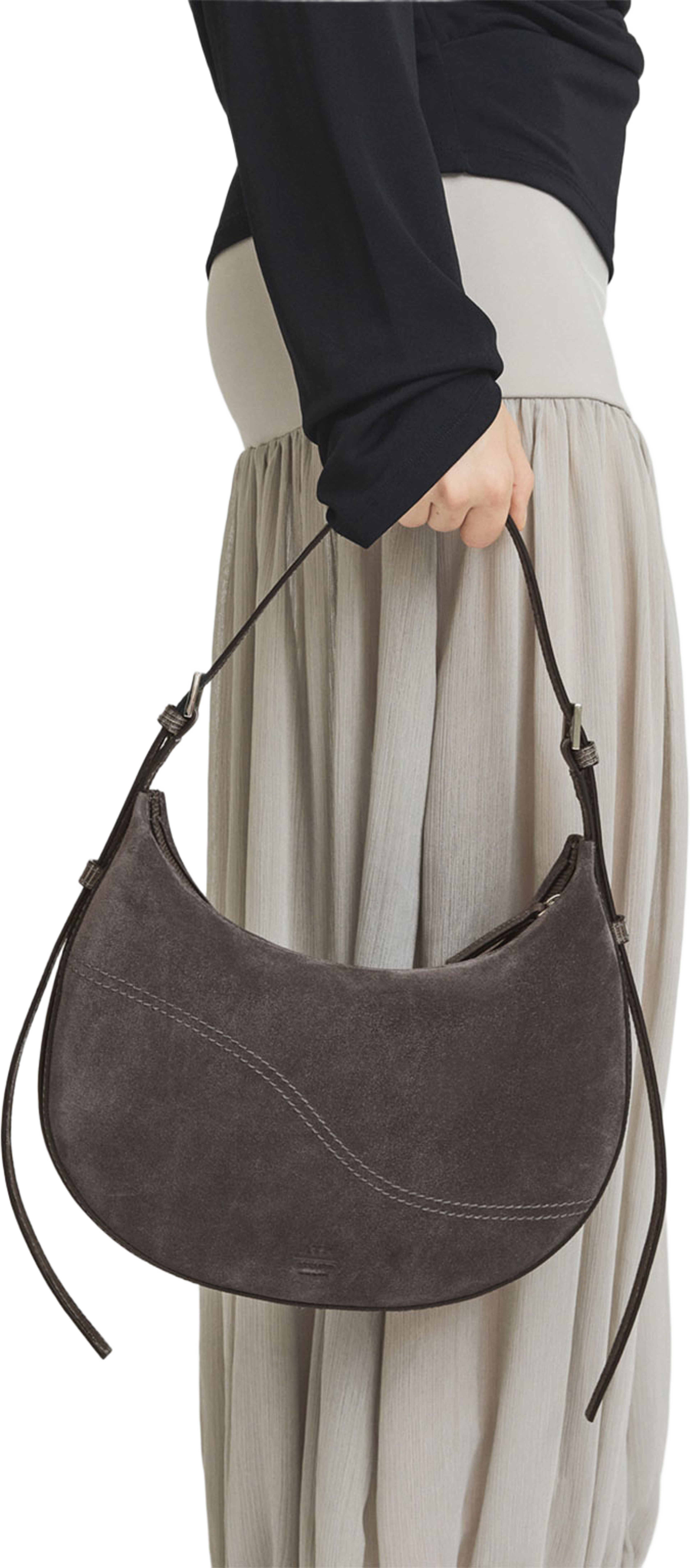 Liveri Peltro Suede/Printed Lizard, från ATP Atelier, i färgen Peltro. Klicka för att öppna bilden i stort format