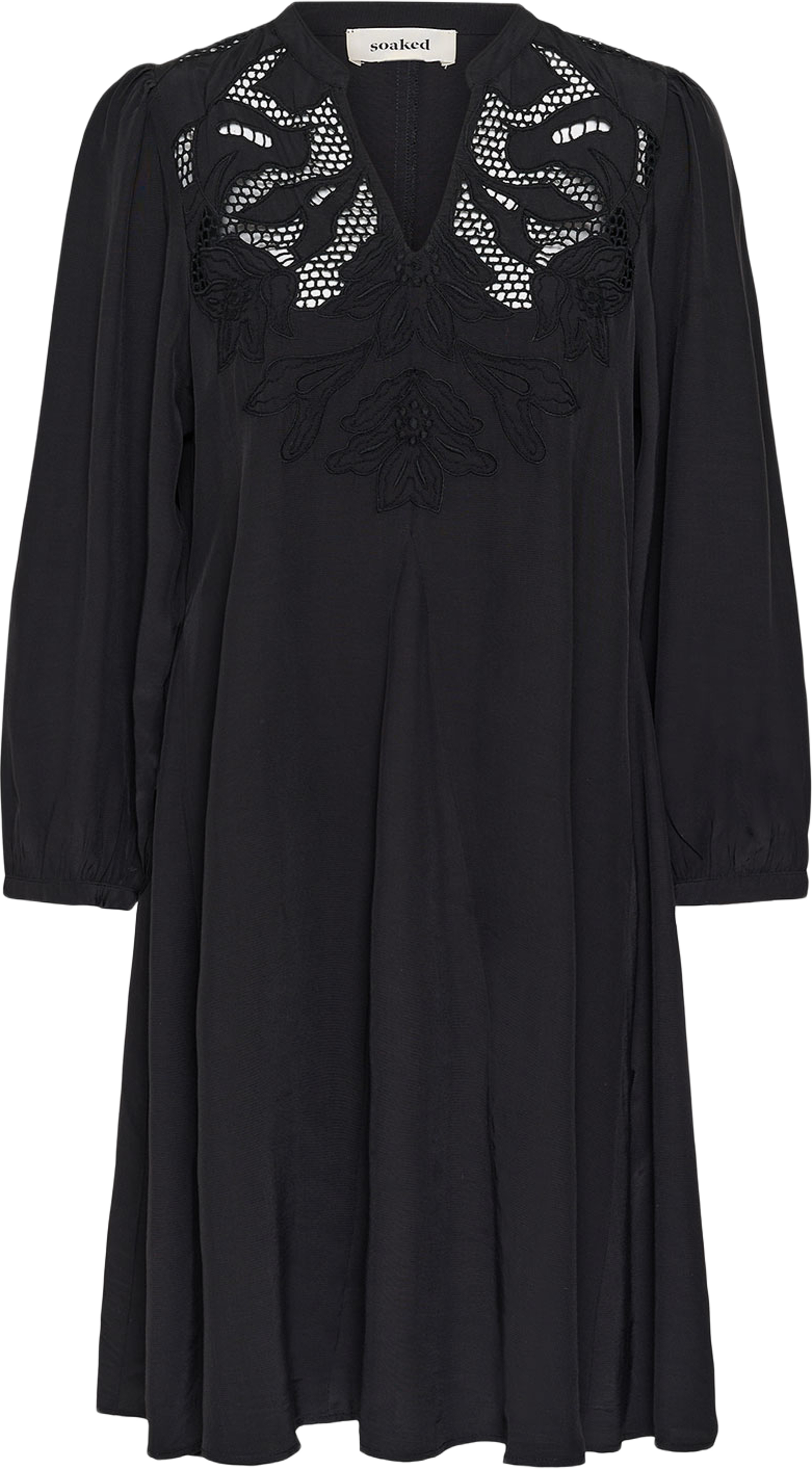 SLLantana Embroidery Dress, från Soaked In Luxury, i färgen Black. Klicka för att öppna bilden i stort format