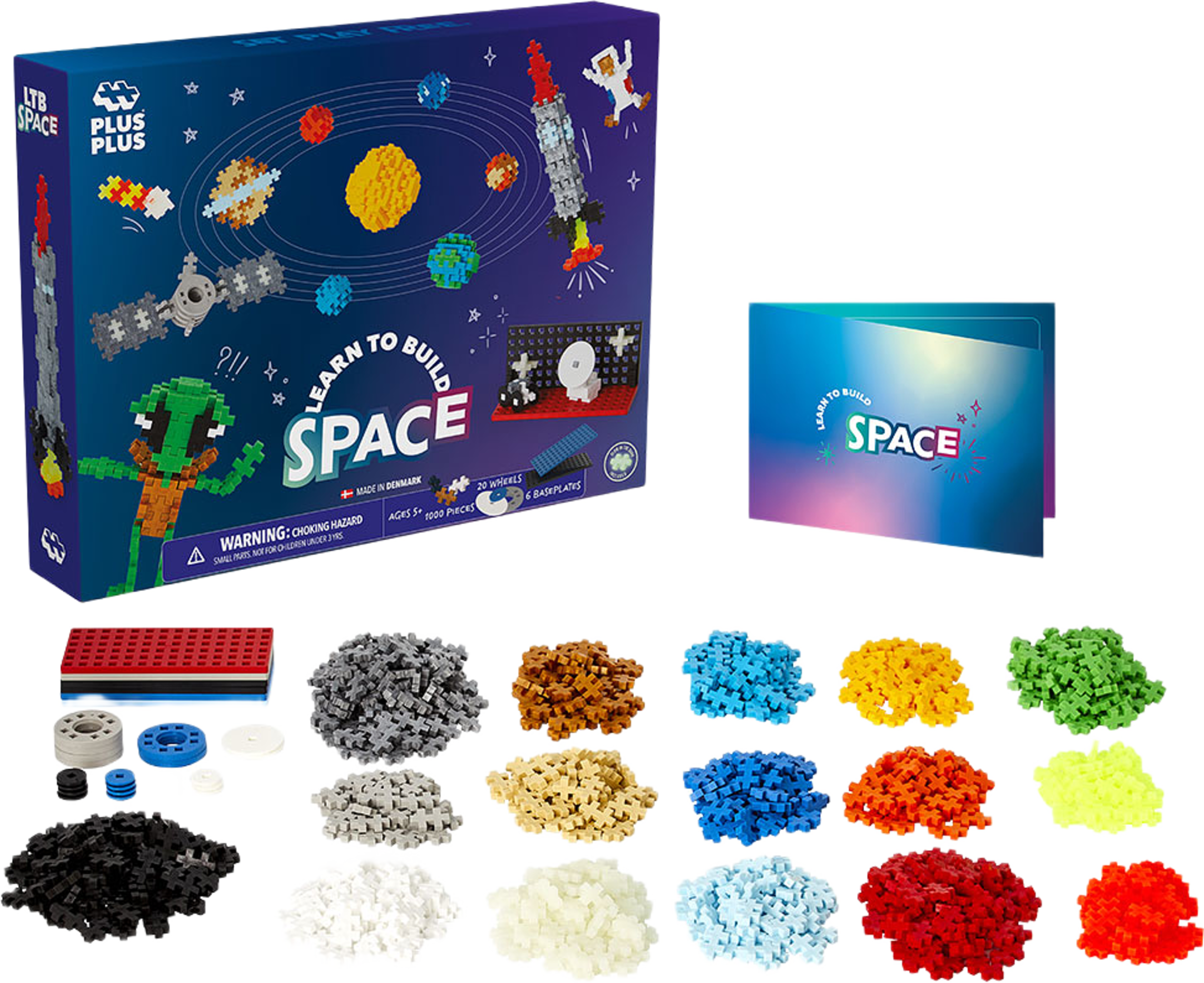 Learn to build Space Super set, från PLUS PLUS. Klicka för att öppna bilden i stort format