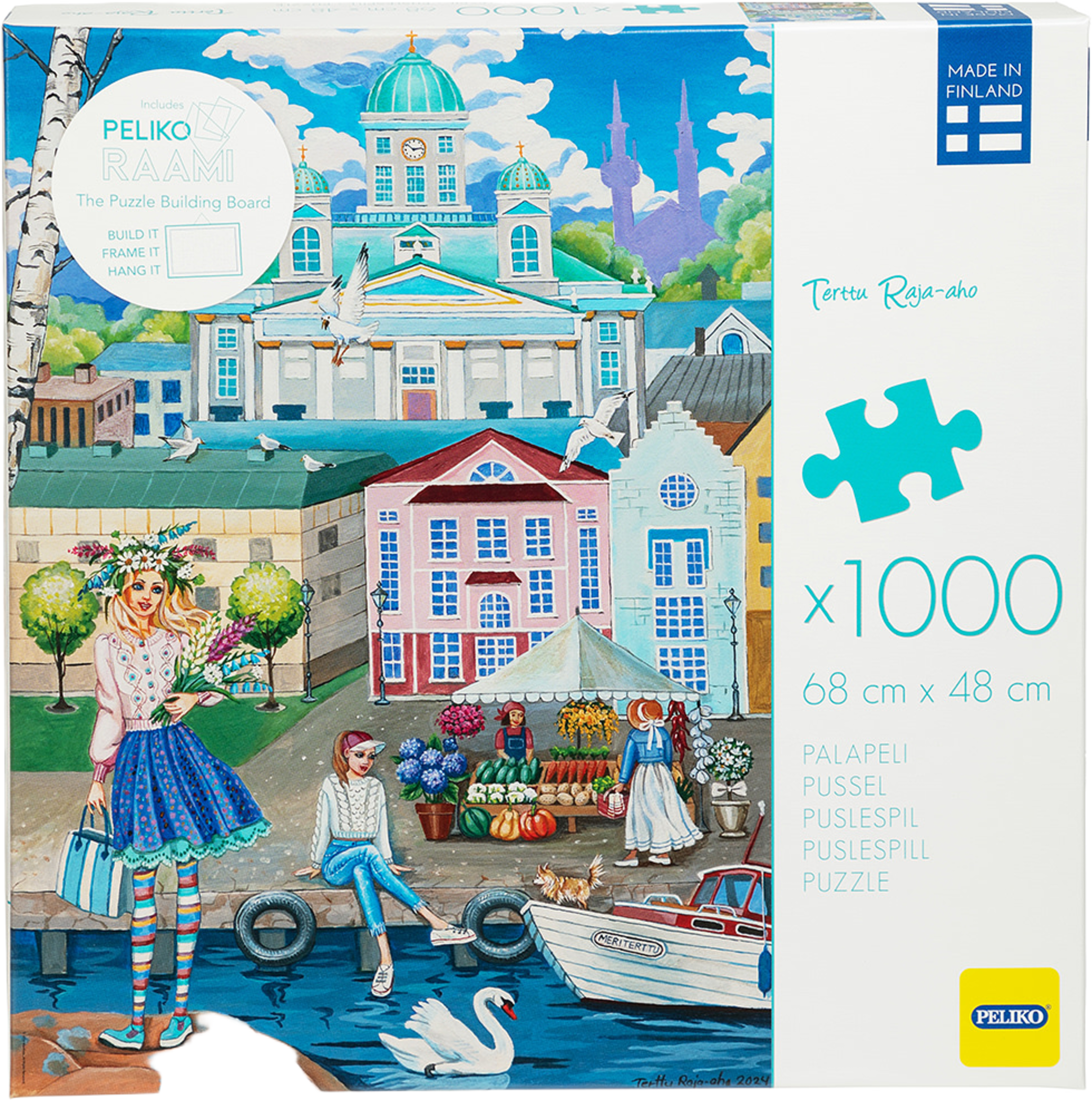 Terttu R-A 1000 Pussel Helsingfors, från Peliko, i färgen Multicolor. Klicka för att öppna bilden i stort format