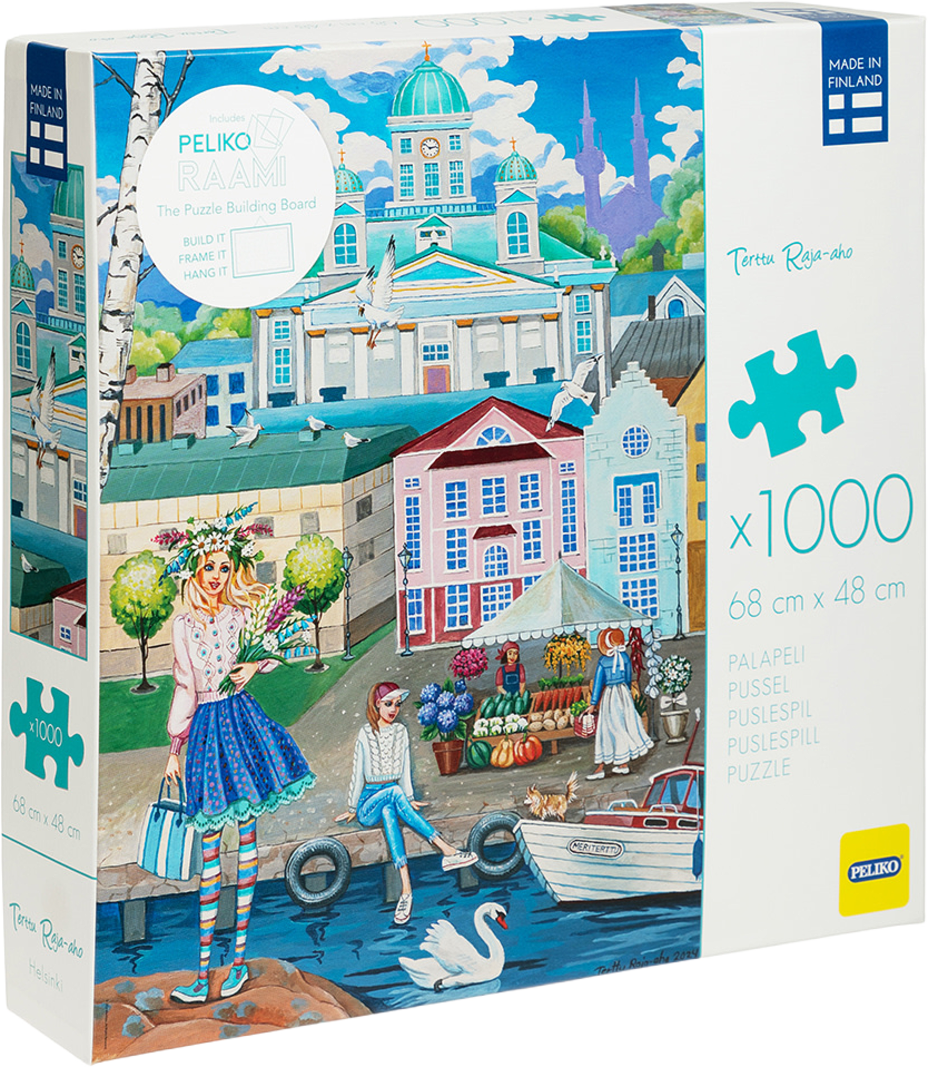 Terttu R-A 1000 Pussel Helsingfors, från Peliko, i färgen Multicolor. Klicka för att öppna bilden i stort format