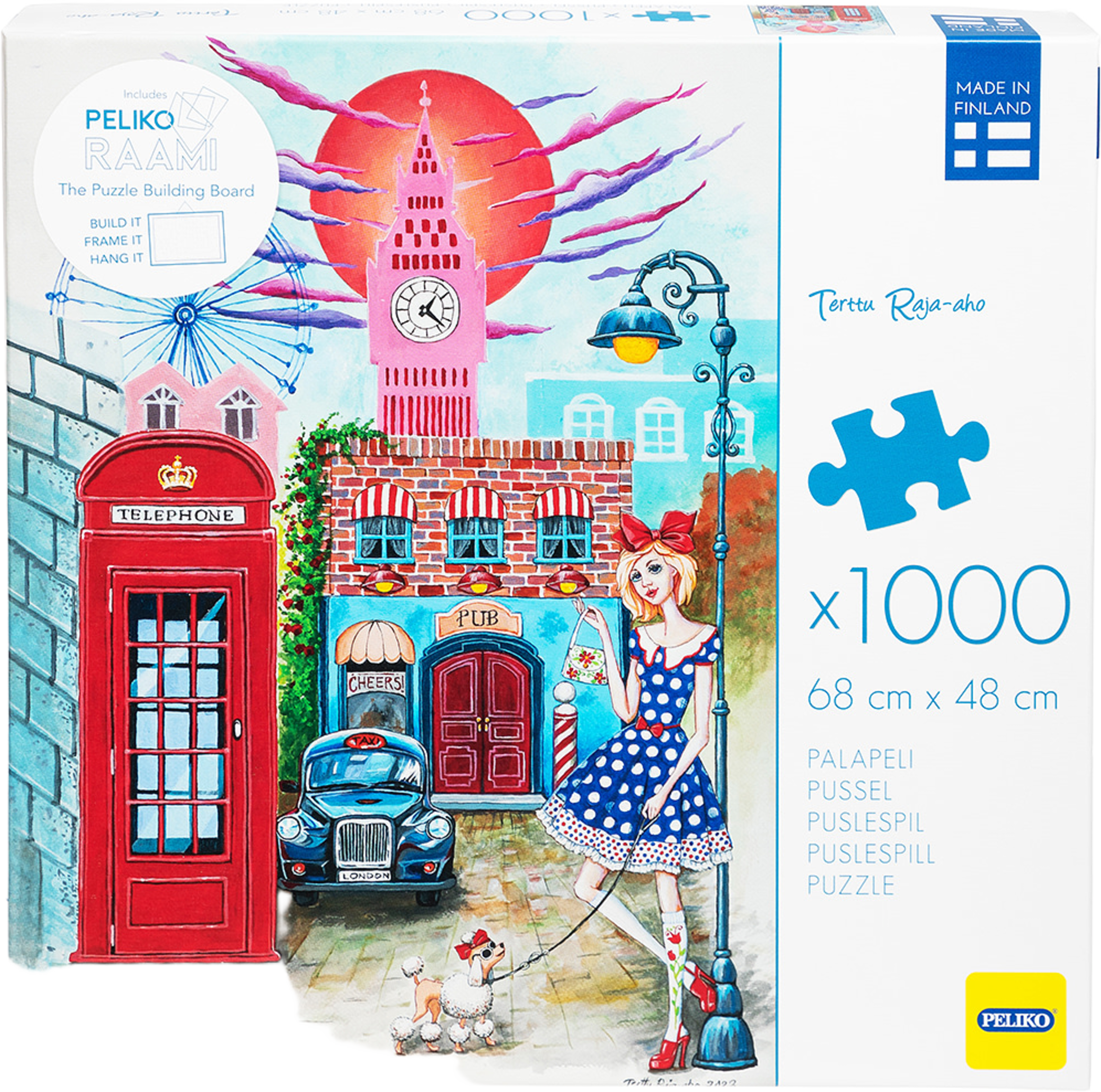 Terttu R-A 1000 Pussel London, från Peliko, i färgen Multicolor. Klicka för att öppna bilden i stort format