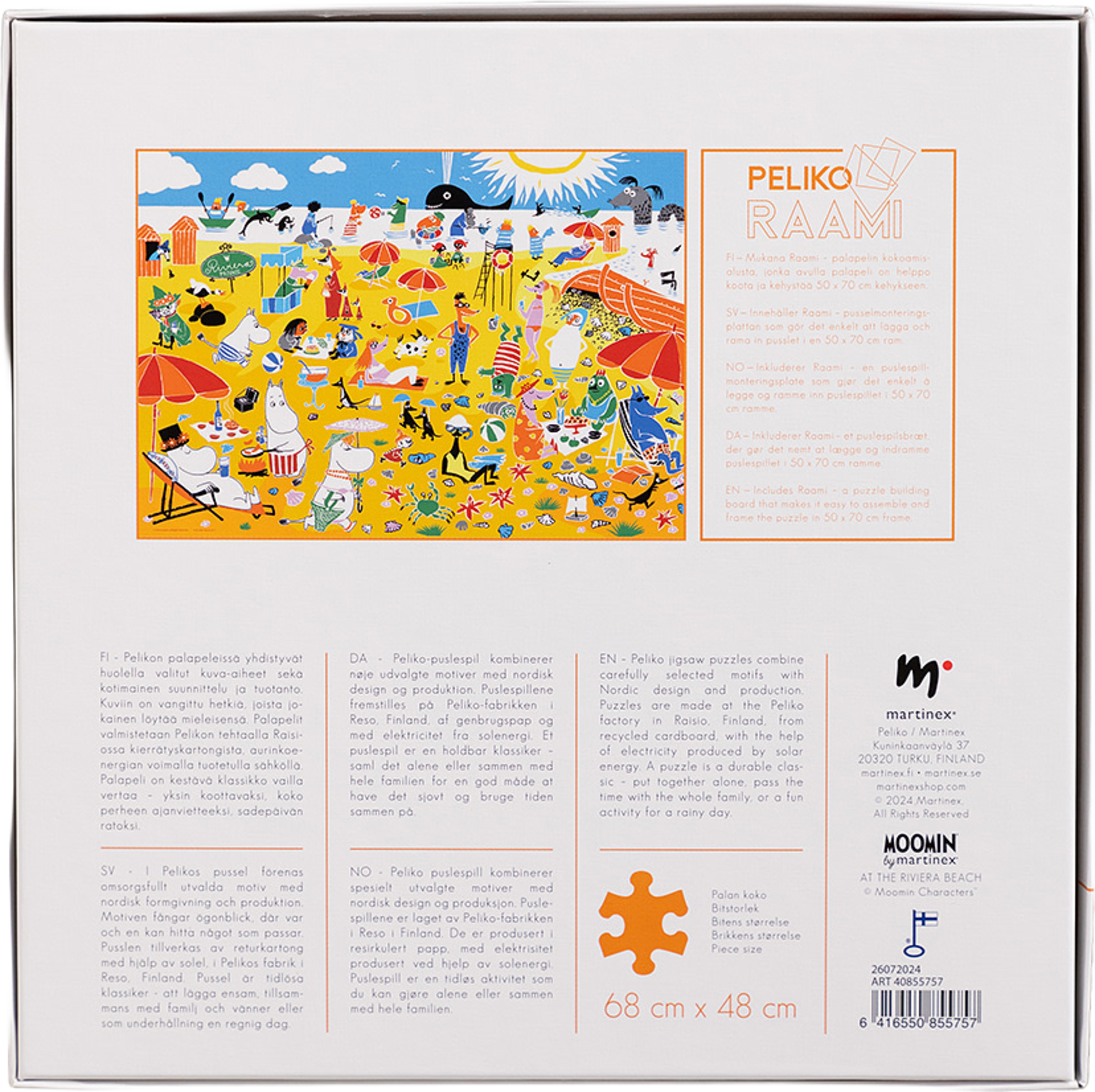 Mumin 1000 Strand På Rivieran, från Mumin, i färgen Multicolor. Klicka för att öppna bilden i stort format