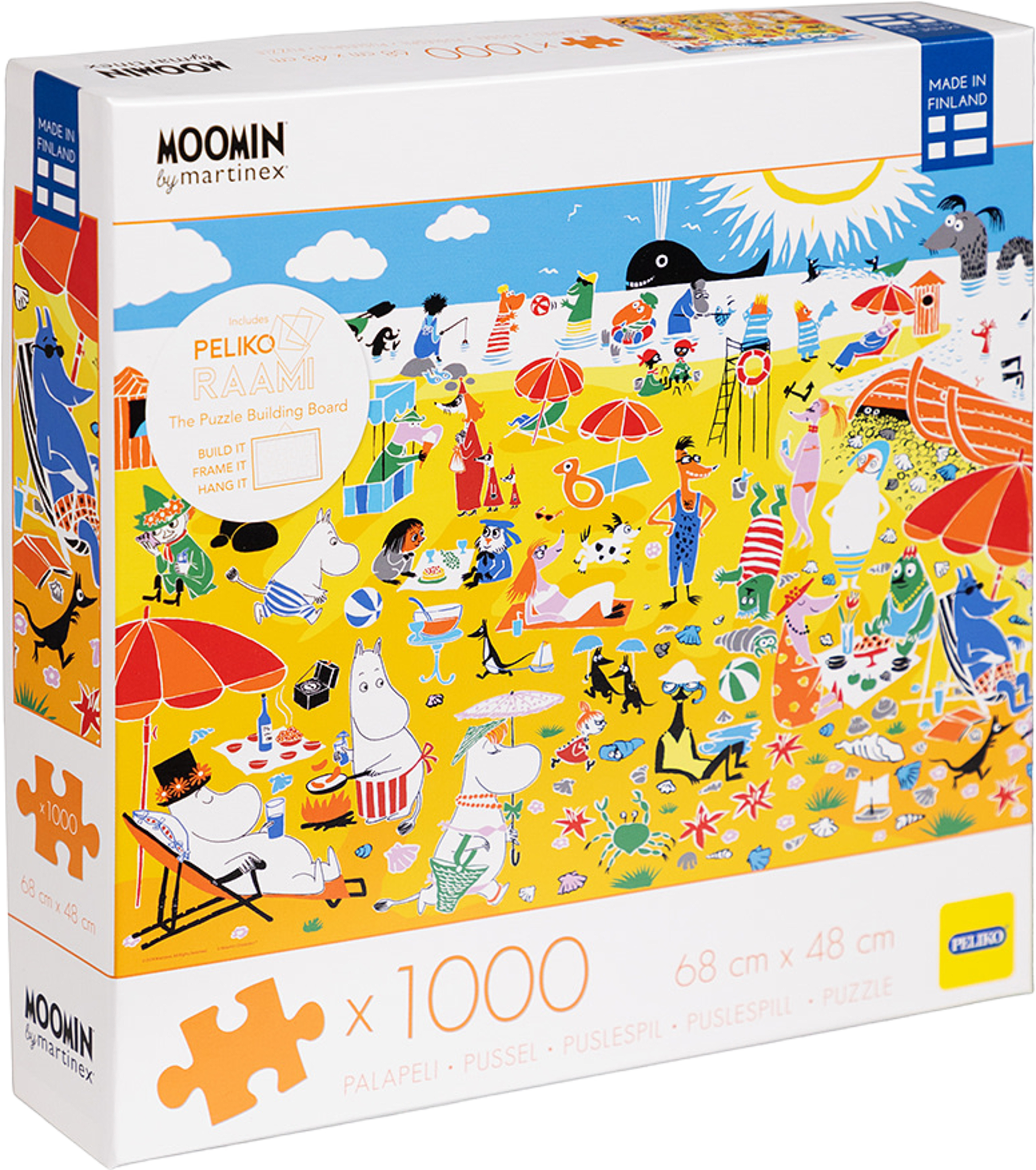 Mumin 1000 Strand På Rivieran, från Mumin, i färgen Multicolor. Klicka för att öppna bilden i stort format