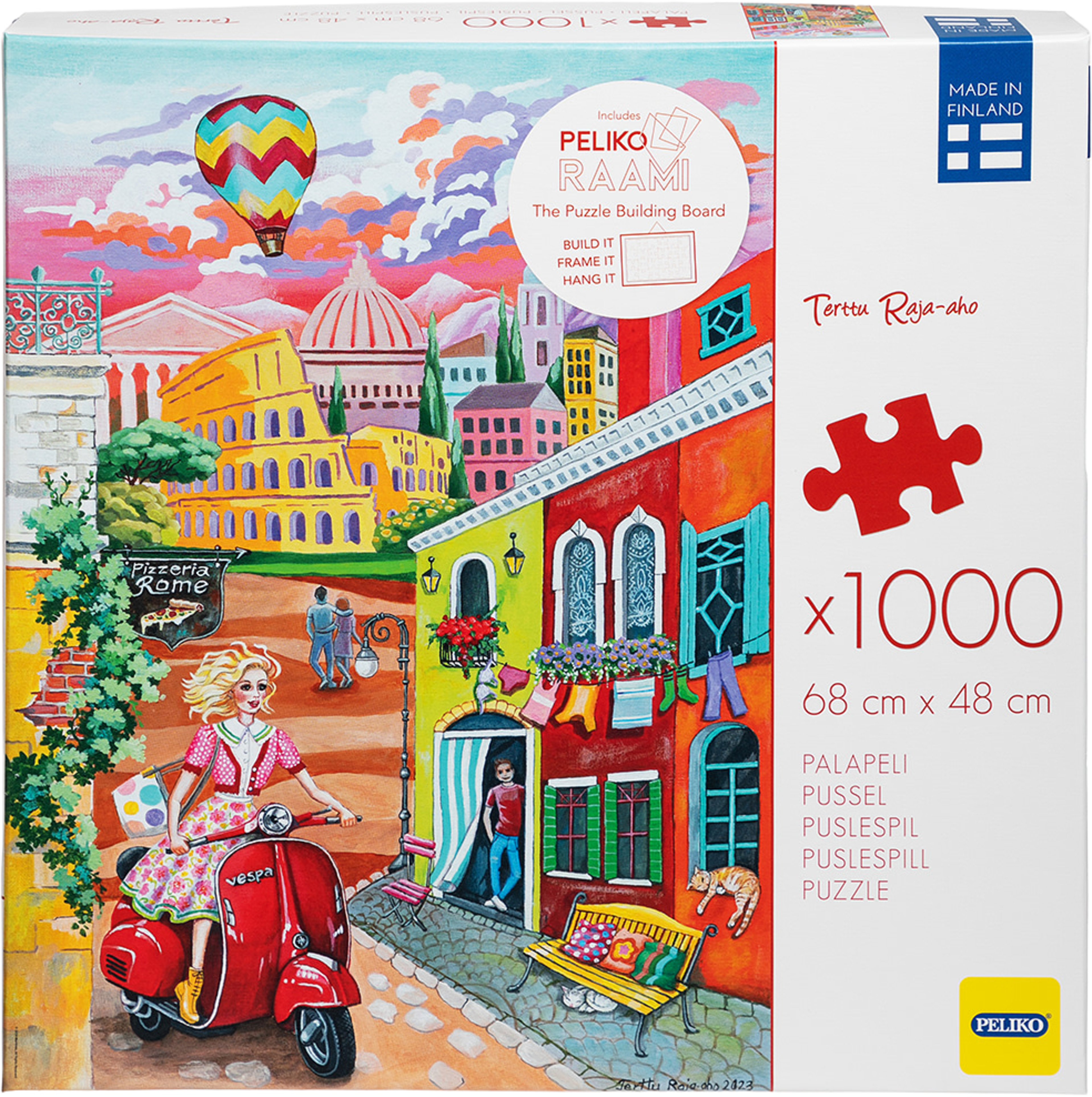 Terttu R-A 1000 Pussel Rom, från Peliko, i färgen Multicolor. Klicka för att öppna bilden i stort format