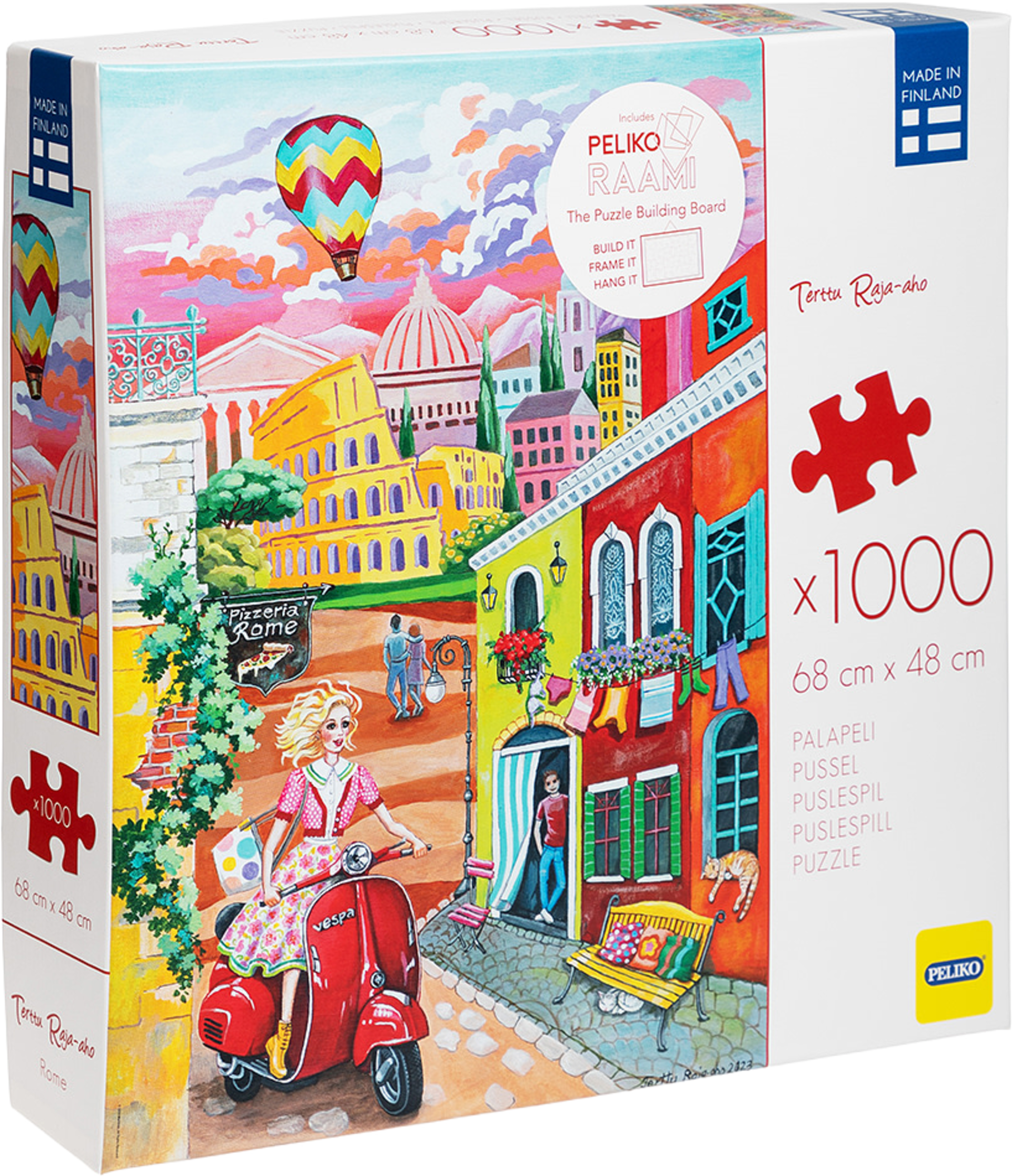 Terttu R-A 1000 Pussel Rom, från Peliko, i färgen Multicolor. Klicka för att öppna bilden i stort format