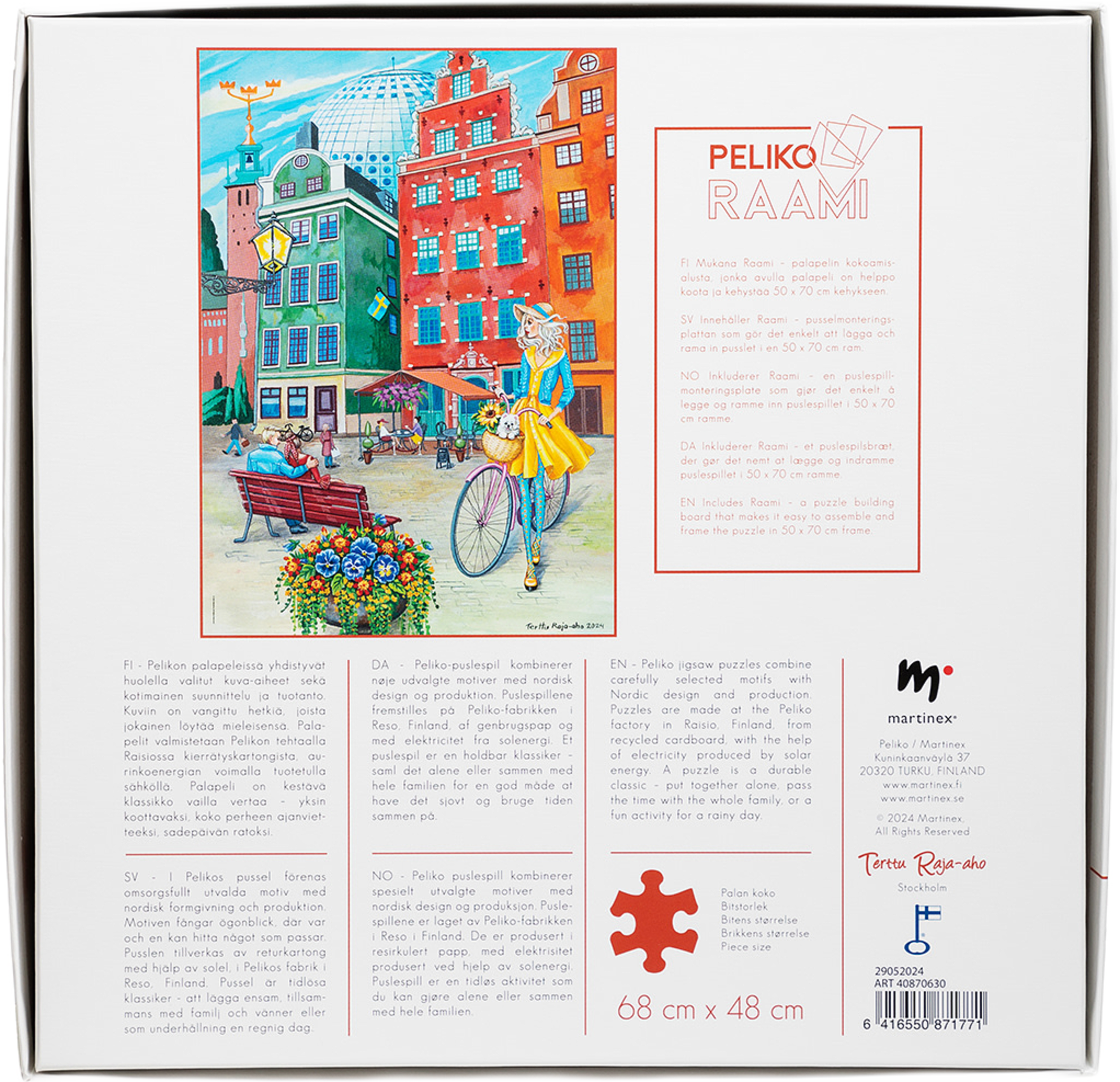 Terttu R-A 1000 Pussel Stockholm, från Peliko, i färgen Multicolor. Klicka för att öppna bilden i stort format