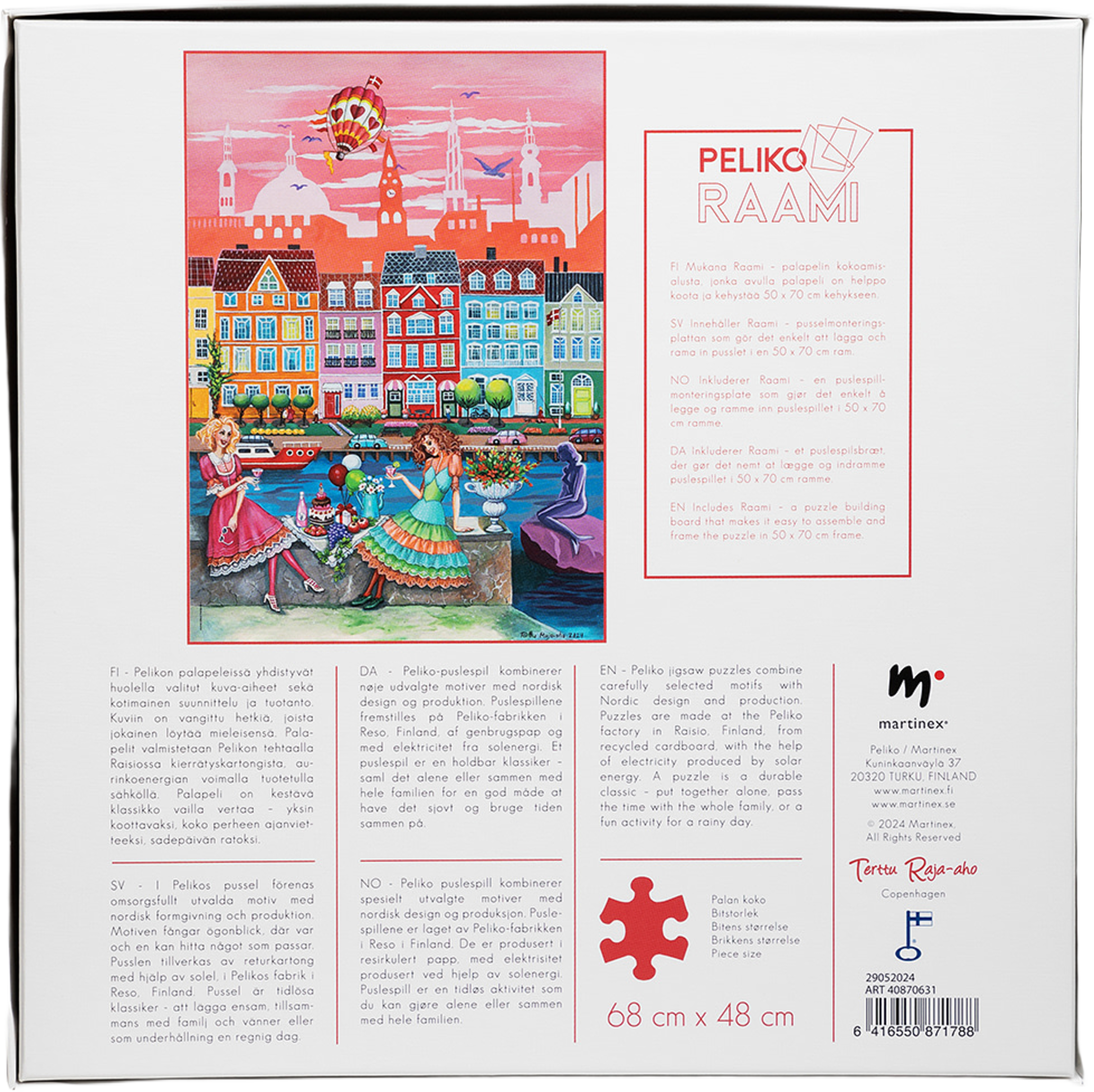 Terttu R-A 1000 Pussel Köpenhamn, från Peliko, i färgen Multicolor. Klicka för att öppna bilden i stort format