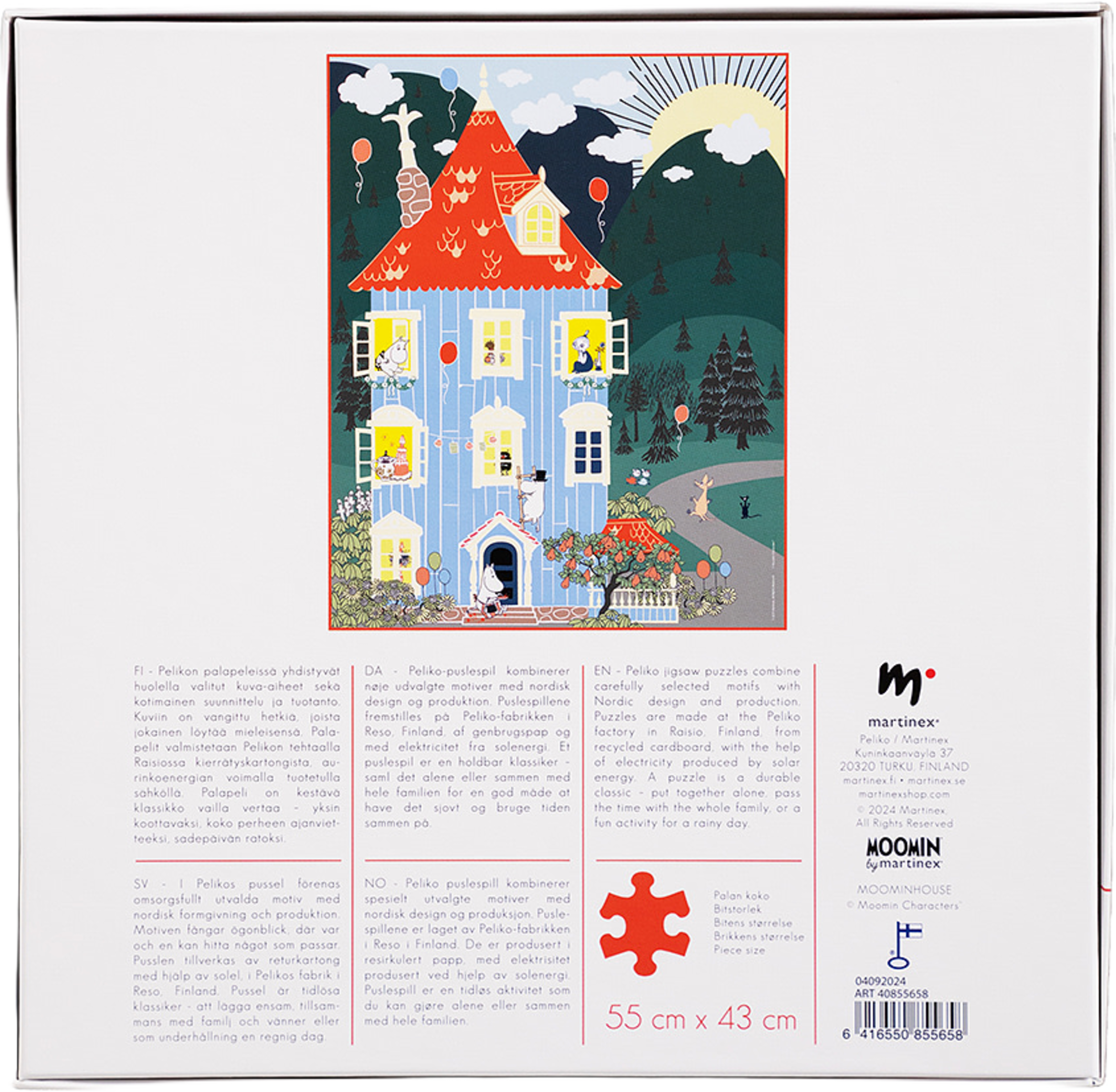 Mumin 750 Muminhuset, från Mumin, i färgen Multicolor. Klicka för att öppna bilden i stort format