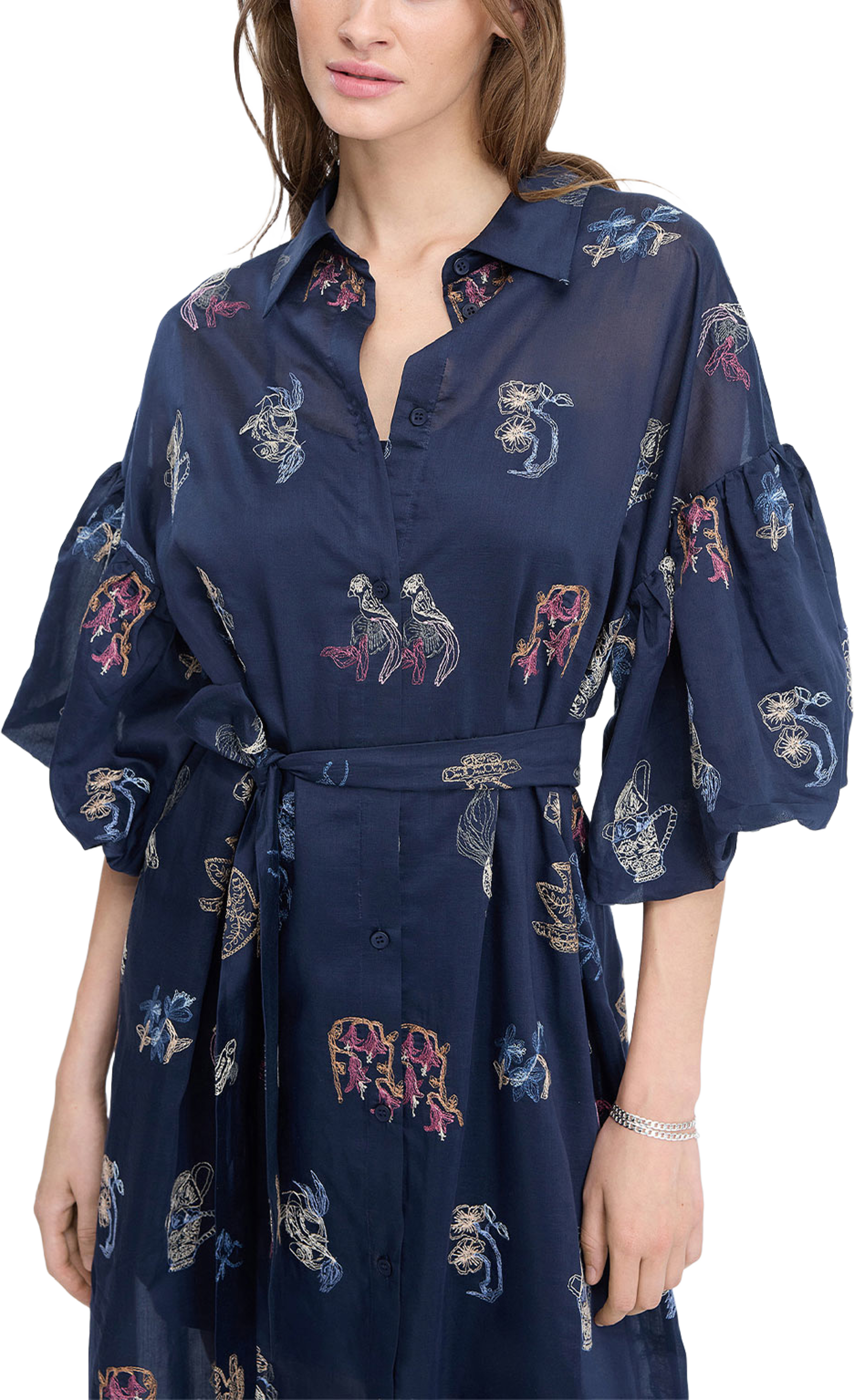 Nalmetto Dress, från Munthe, i färgen Navy. Klicka för att öppna bilden i stort format